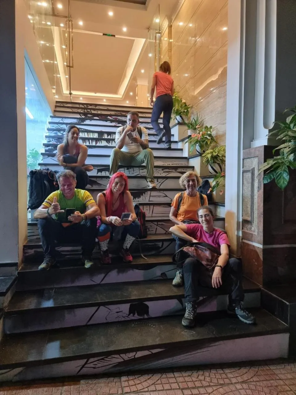 group of guests in Cat Ba Violet Hotel