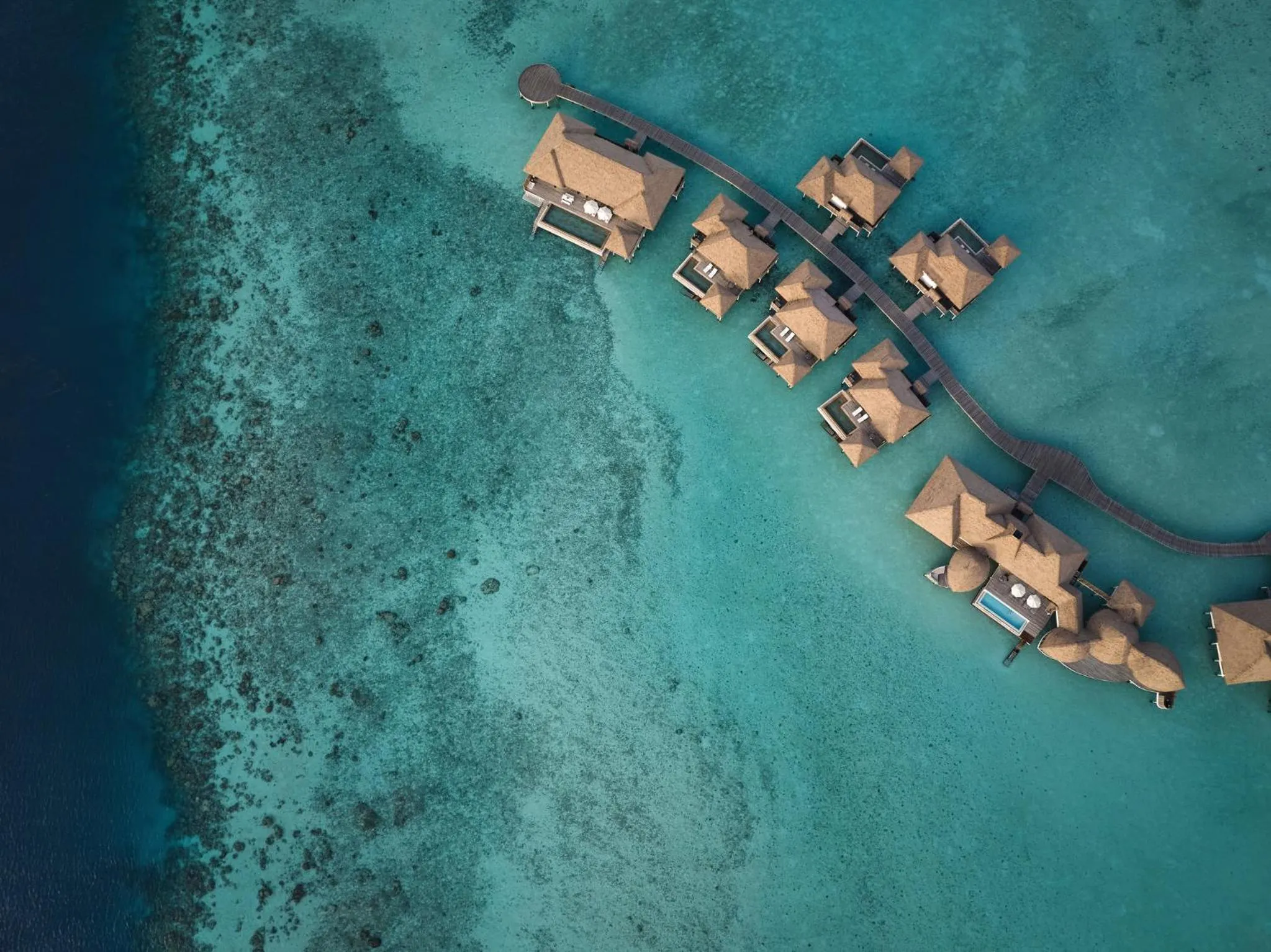 Bird's eye view in COMO Maalifushi