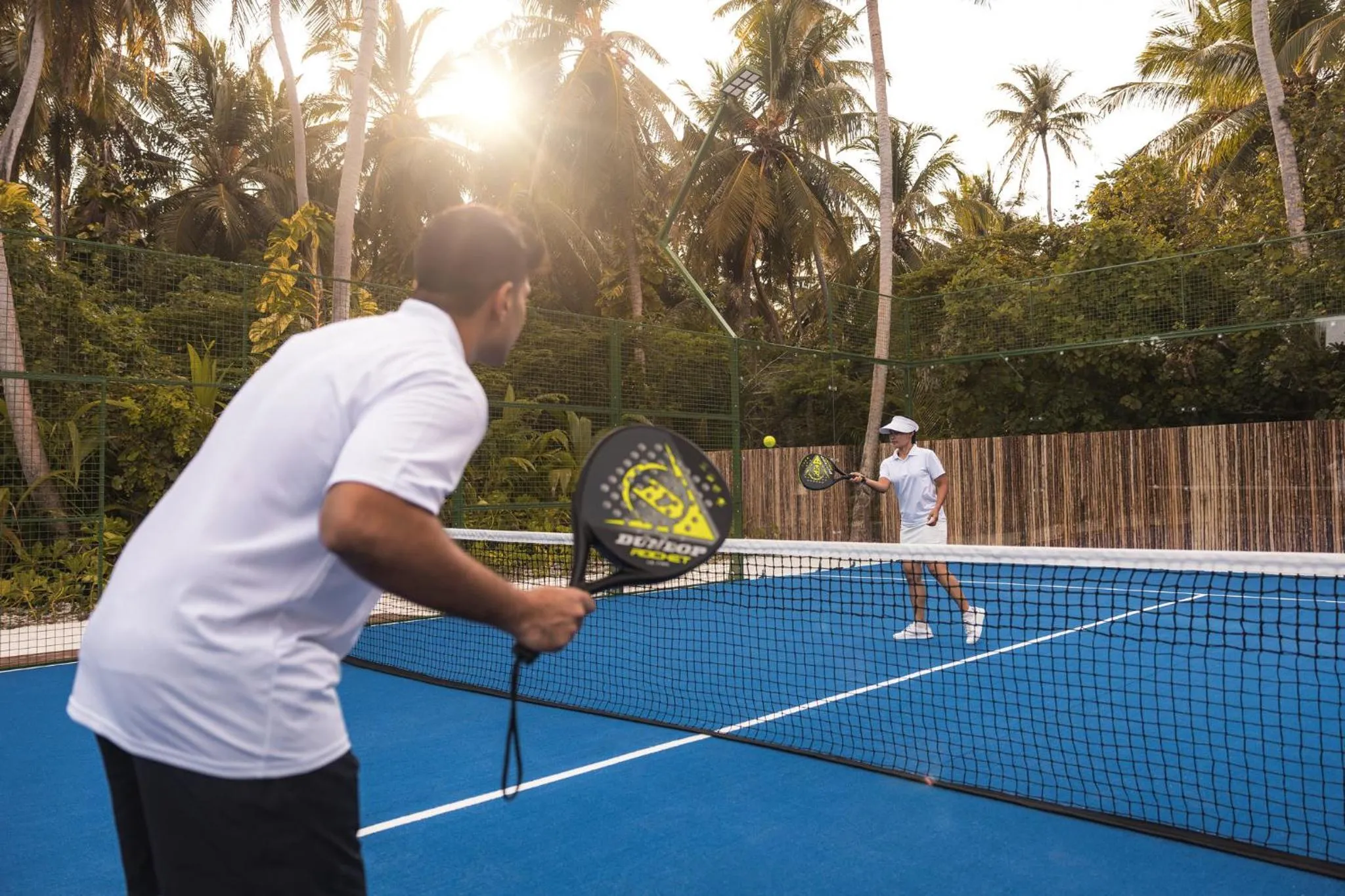 Tennis court in COMO Maalifushi