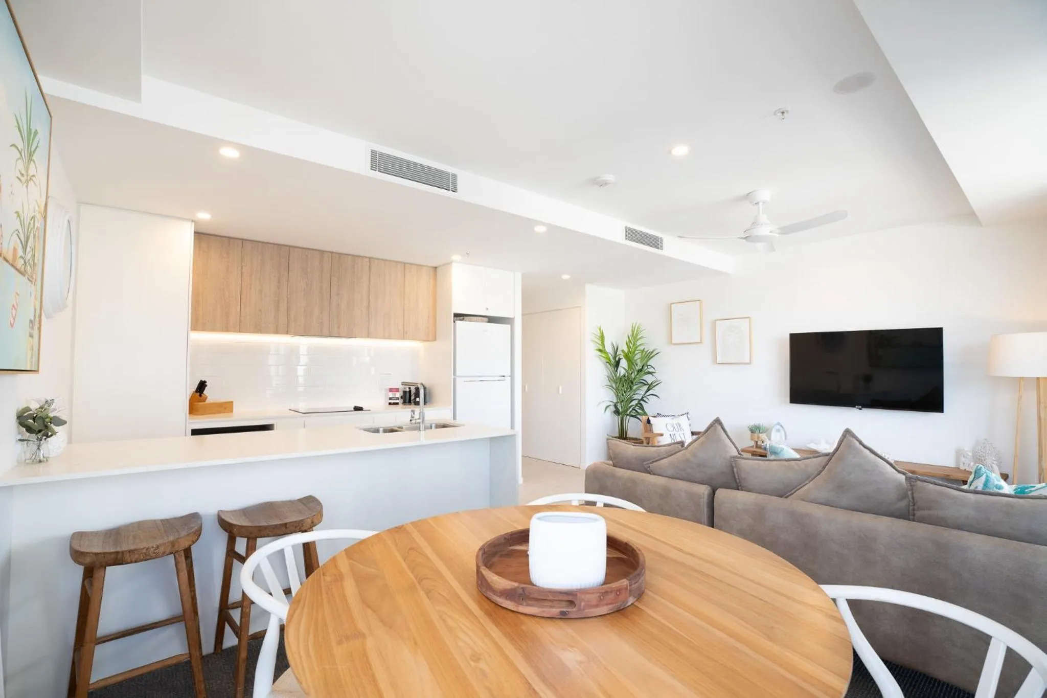 Living room in X Kirra Apartments