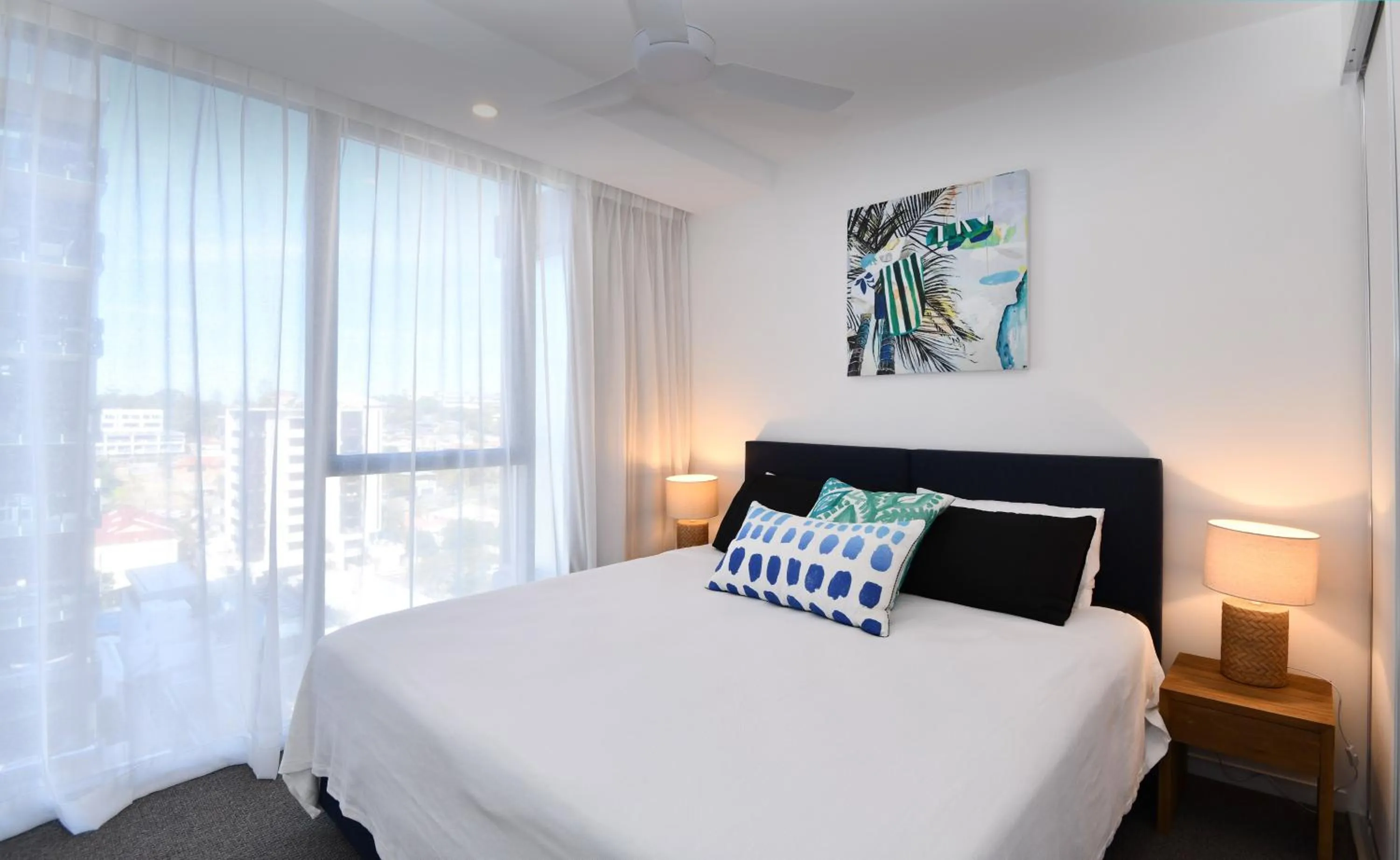 Bed in X Kirra Apartments