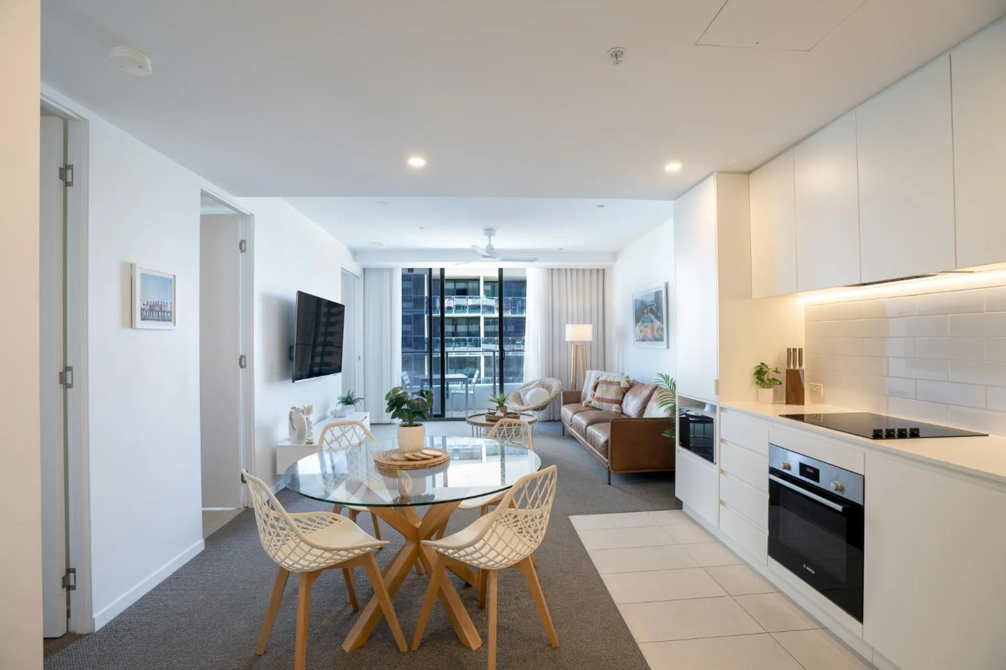 Living room in X Kirra Apartments