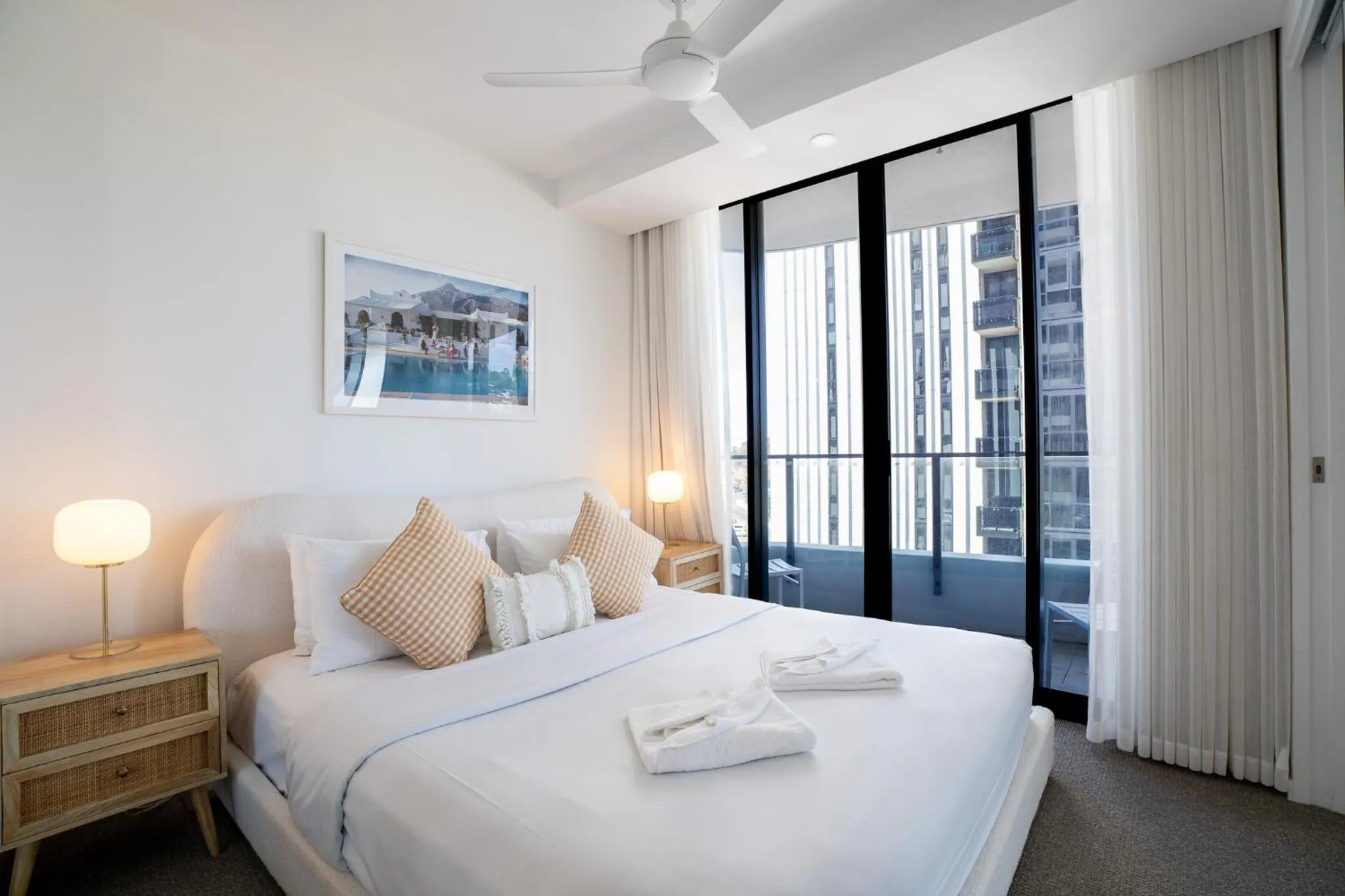 Bed in X Kirra Apartments