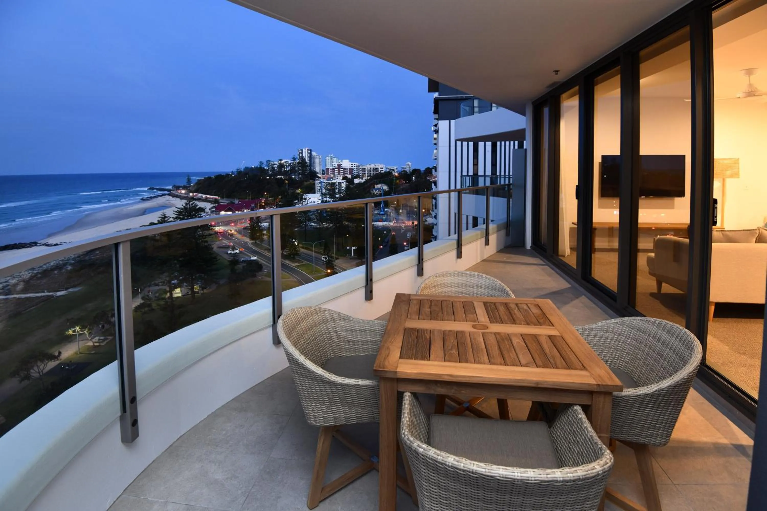 Patio in X Kirra Apartments