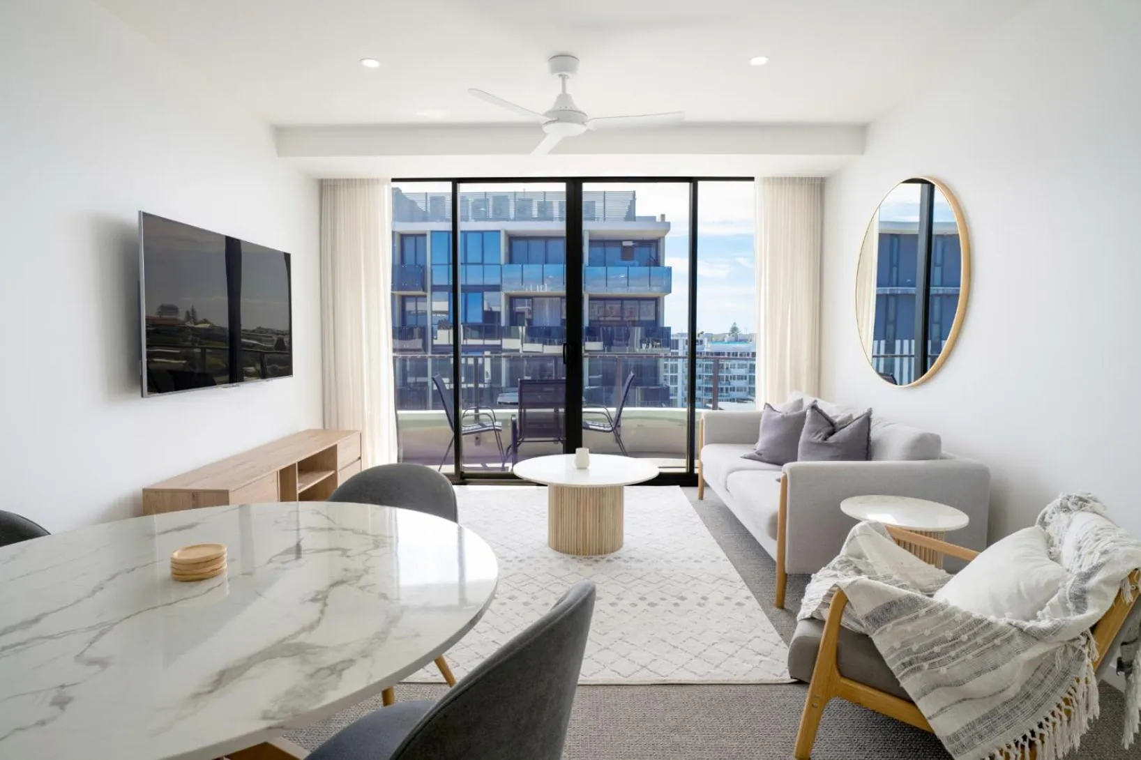 Living room in X Kirra Apartments