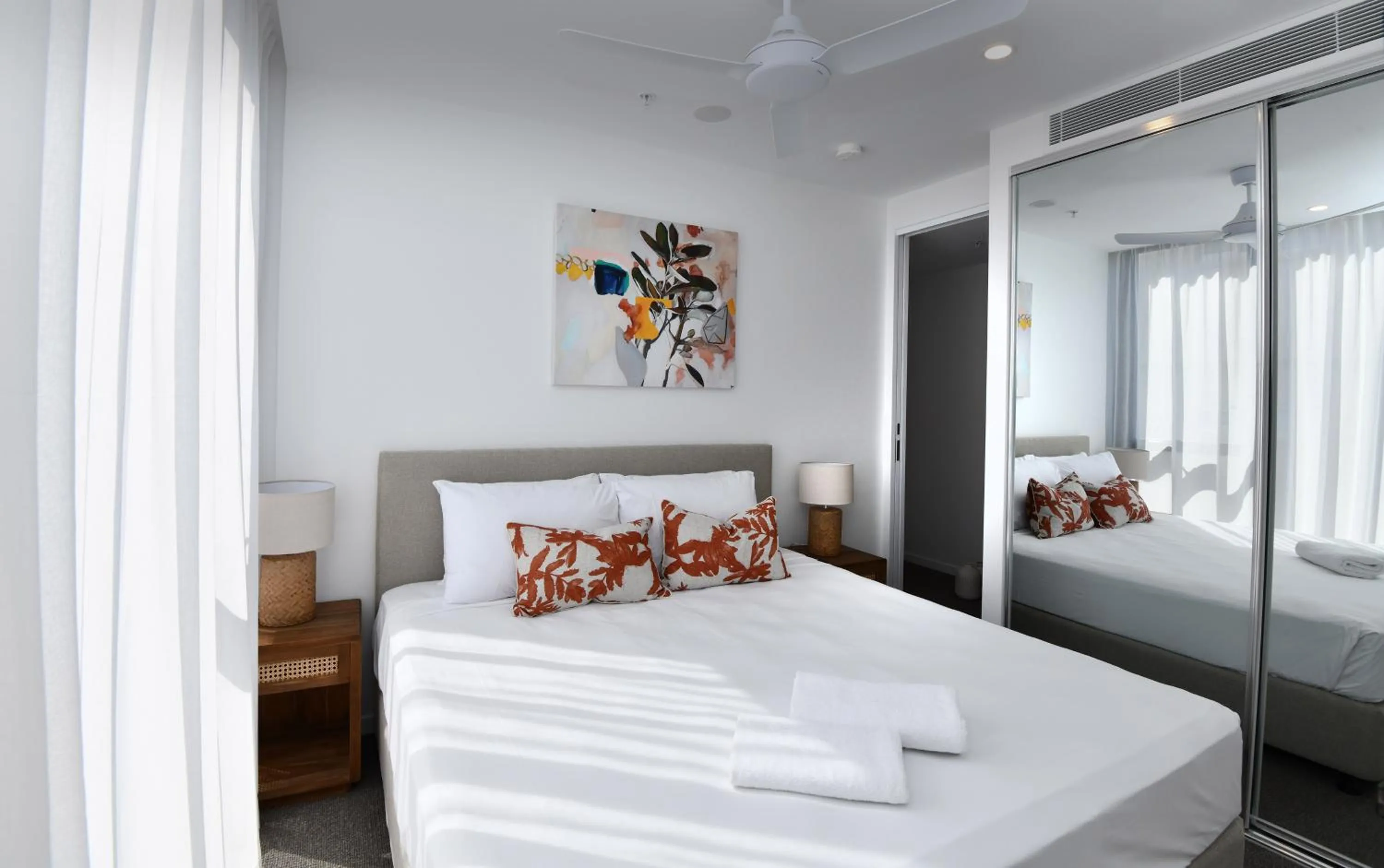 Bed in X Kirra Apartments