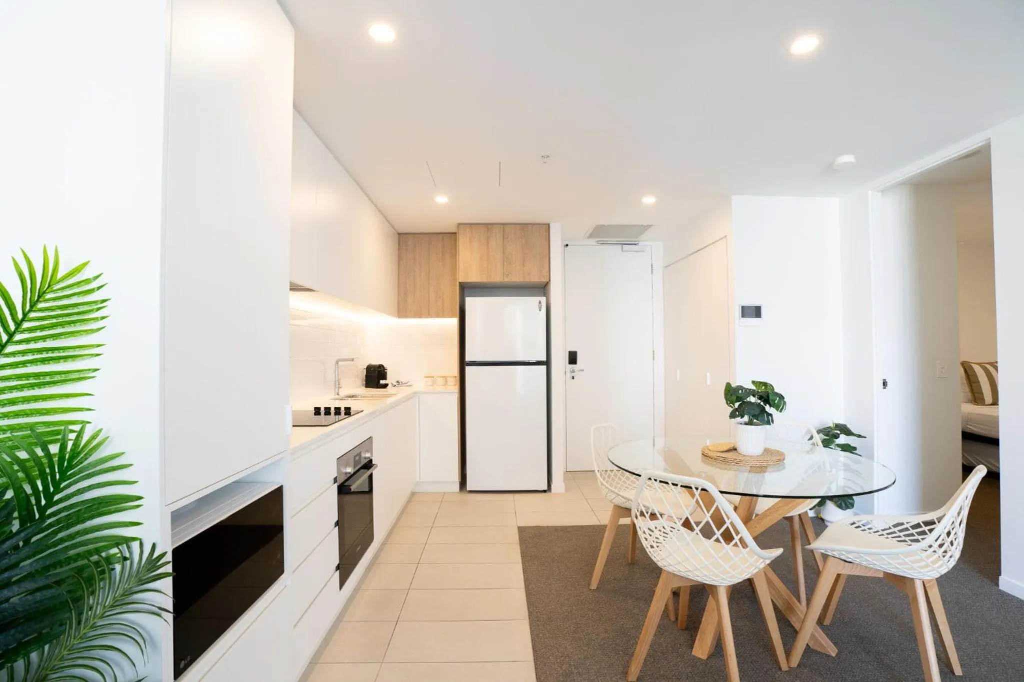 Dining area in X Kirra Apartments