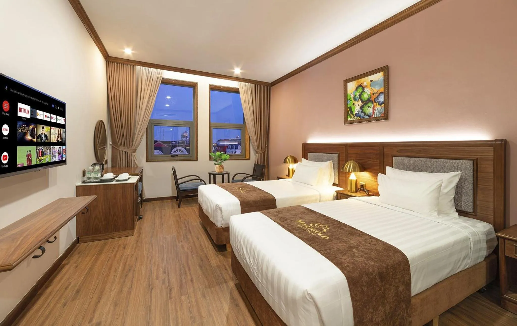 Bed in Marigold Hotel Dalat