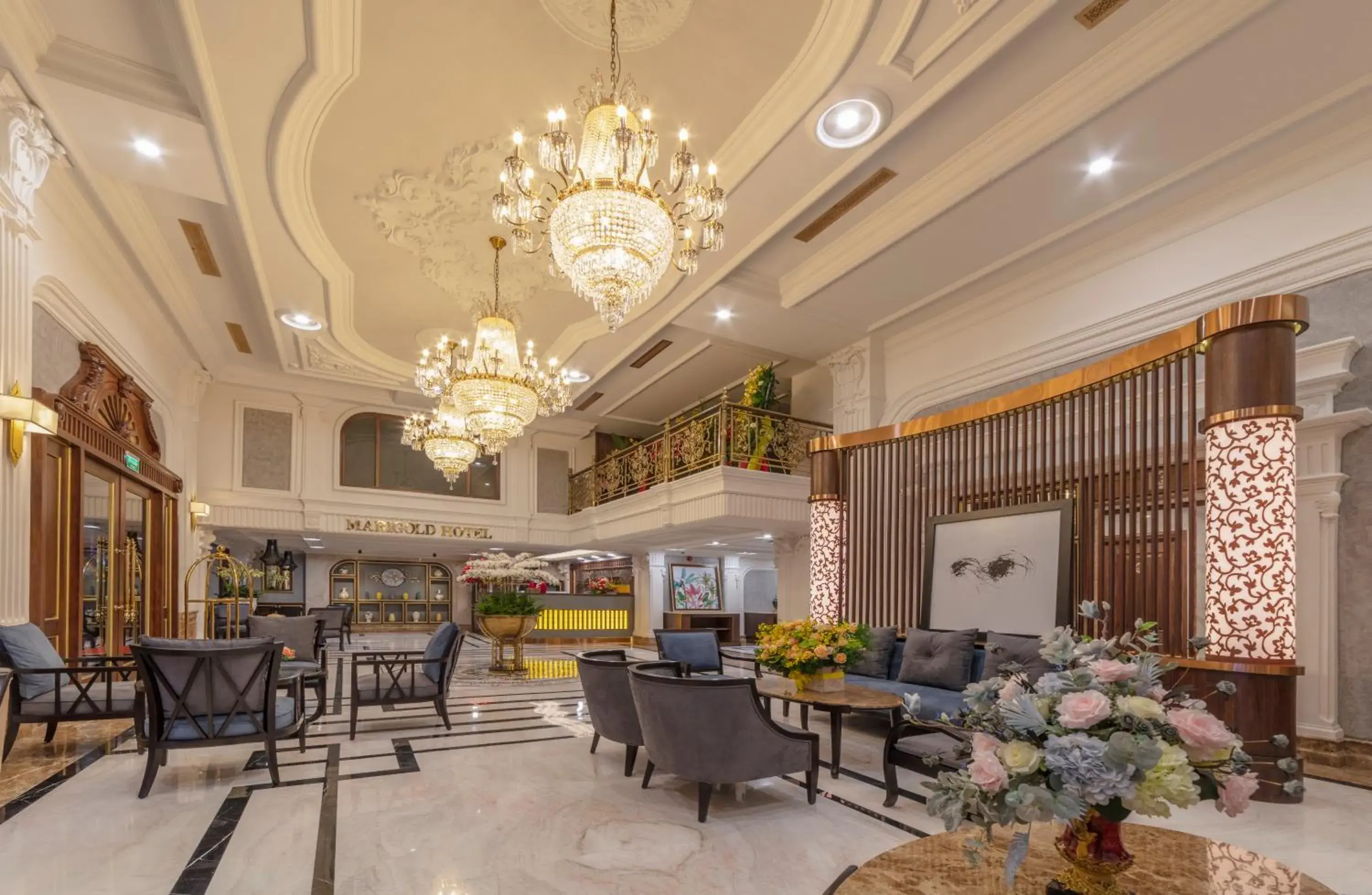 Lobby or reception in Marigold Hotel Dalat Lobby or reception in Marigold Hotel Dalat