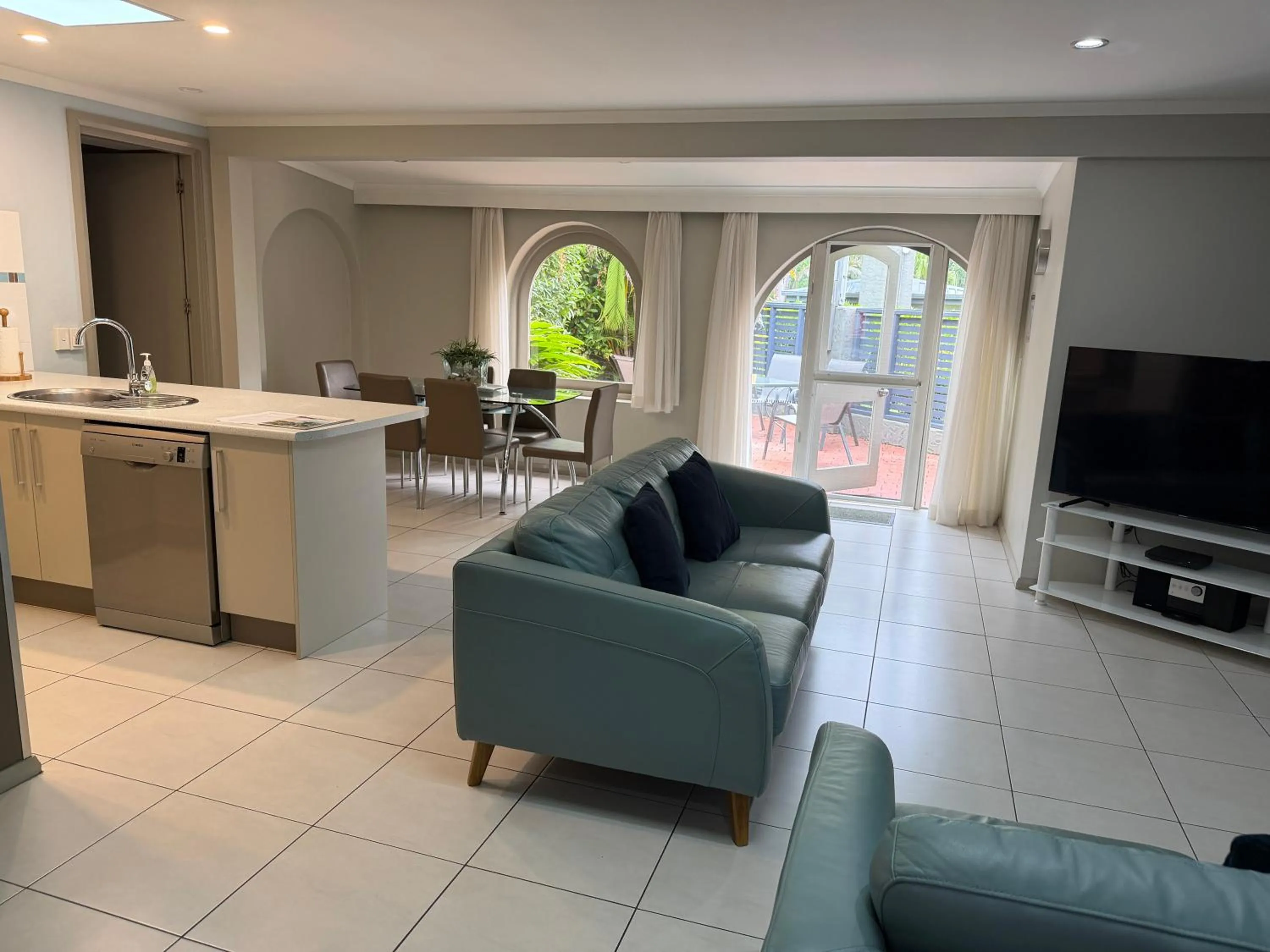 Living room in Korora Bay Village Resort