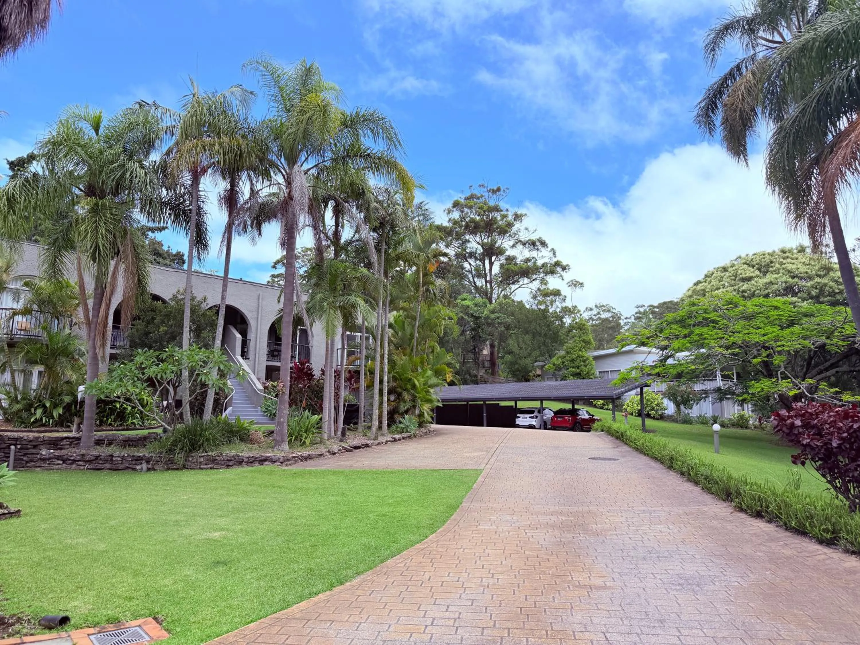 Garden in Korora Bay Village Resort