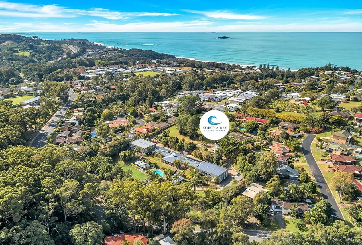 Sea view in Korora Bay Village Resort