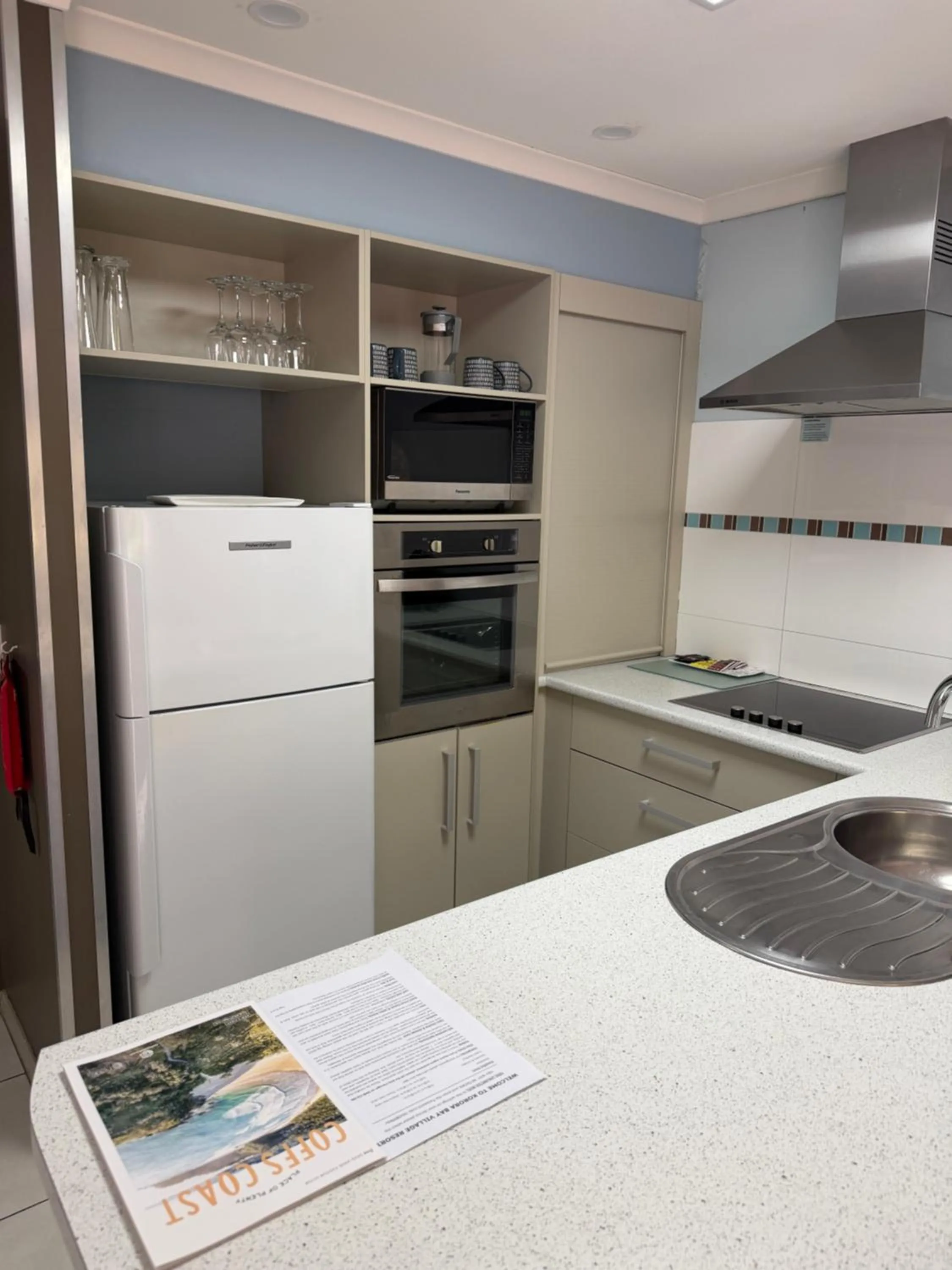 Kitchen or kitchenette in Korora Bay Village Resort