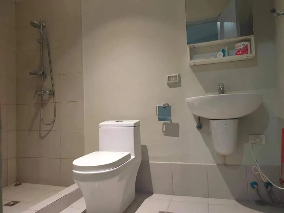 Bathroom in White Knight Hotel Saint Anne