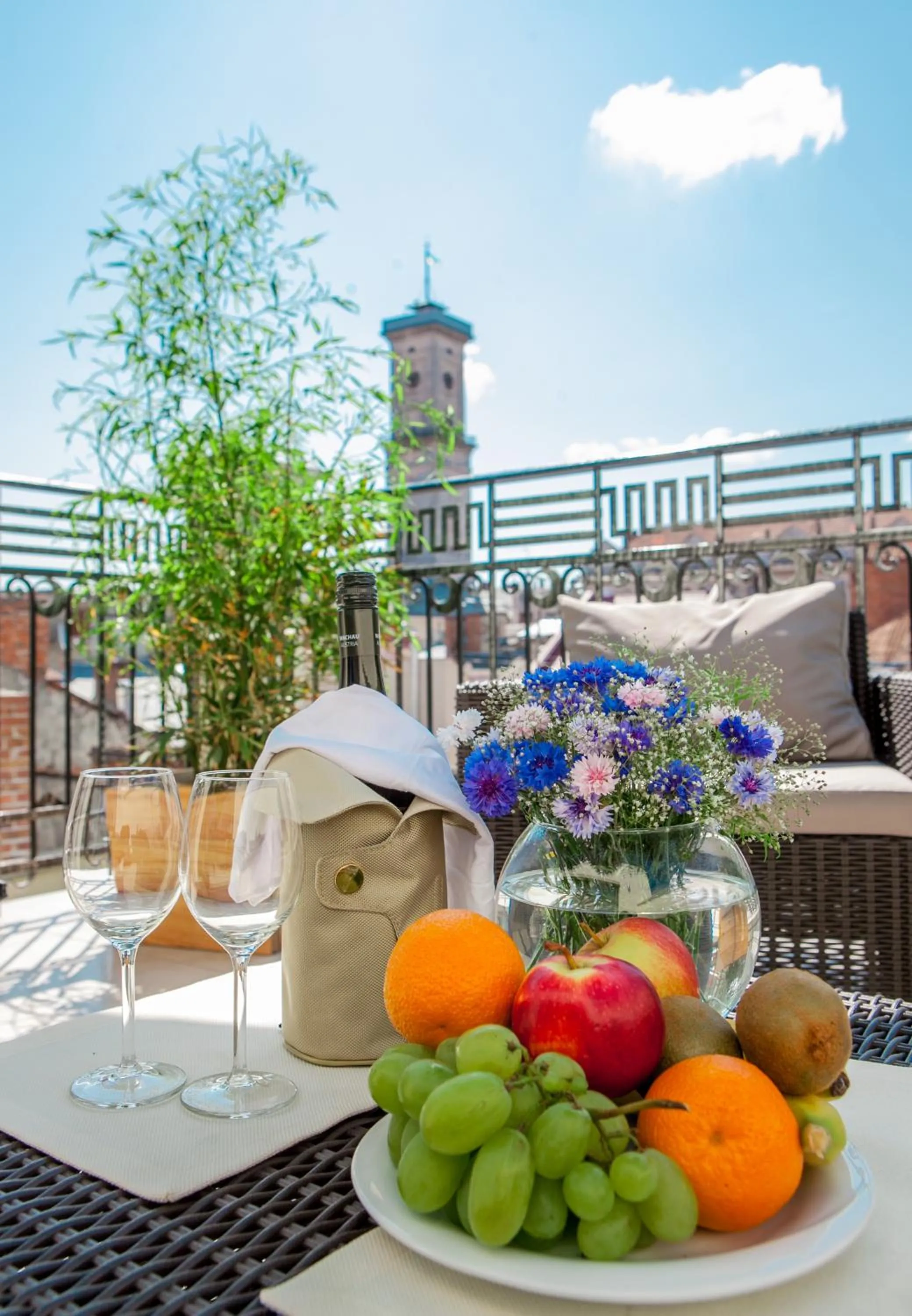 Balcony/Terrace in Rudolfo Hotel