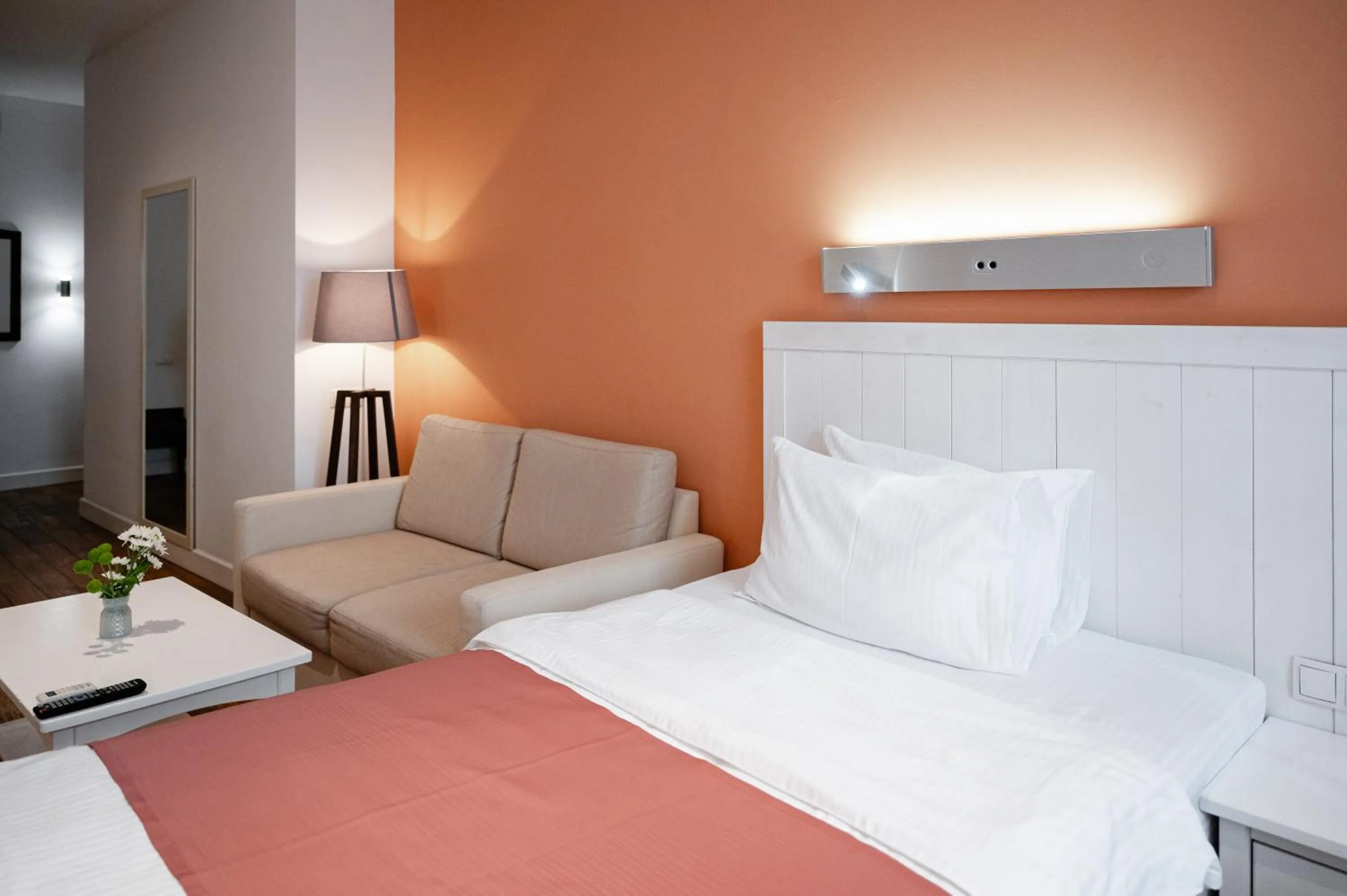 Bed in Rudolfo Hotel