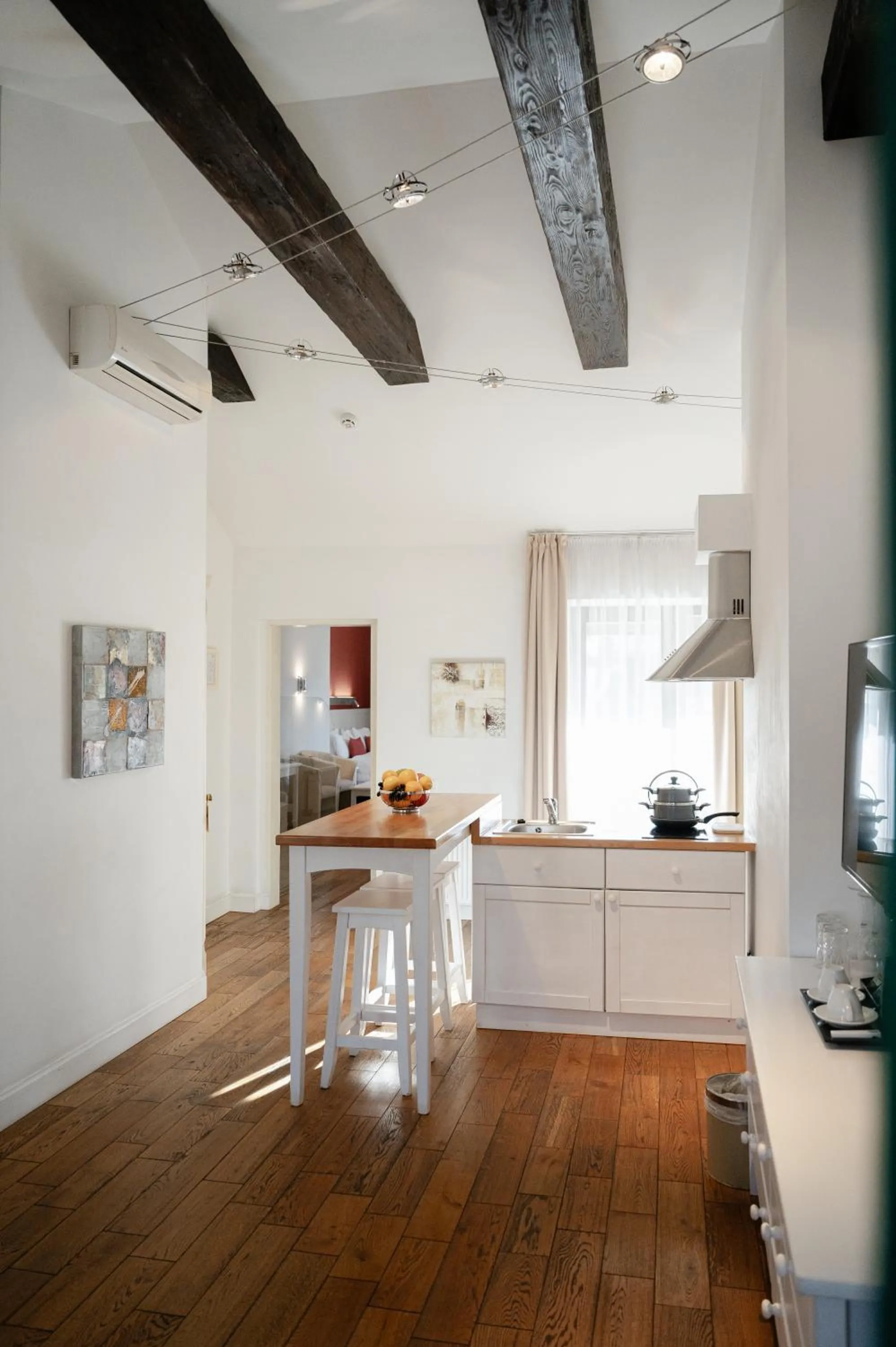 Kitchen or kitchenette in Rudolfo Hotel
