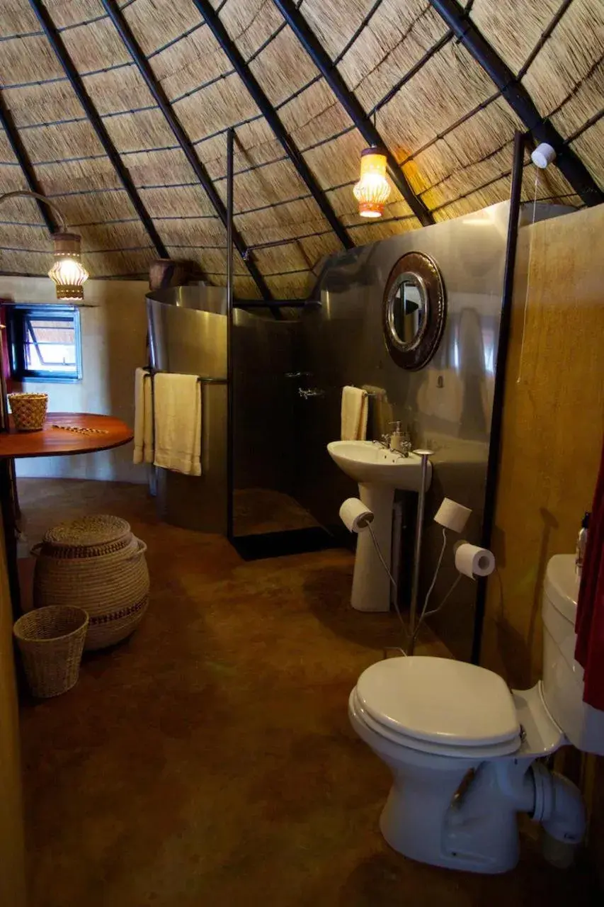 Bathroom in Ongula Village Homestead Lodge Bathroom in Ongula Village Homestead Lodge
