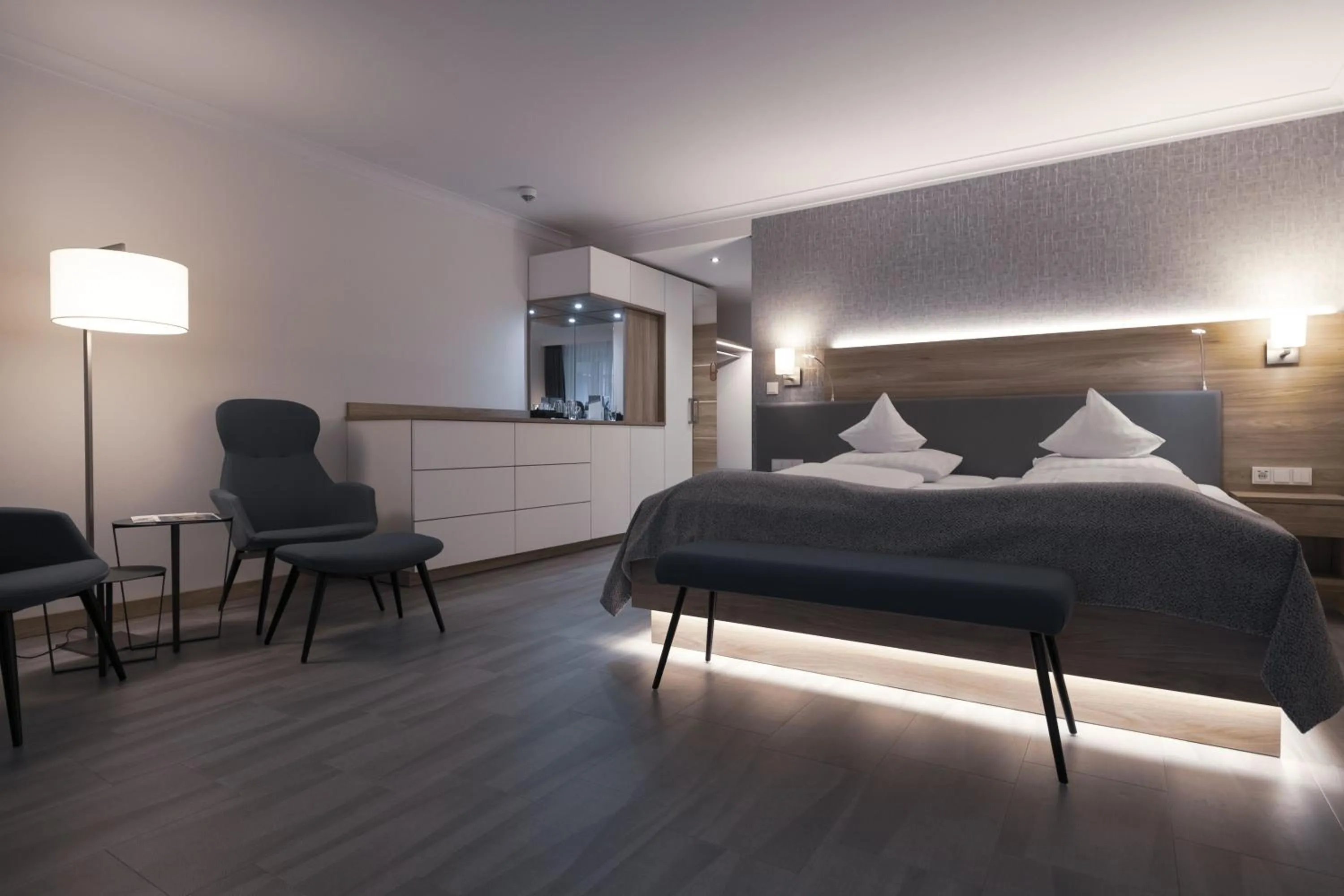 Bed in Hotel St. Wolfgang