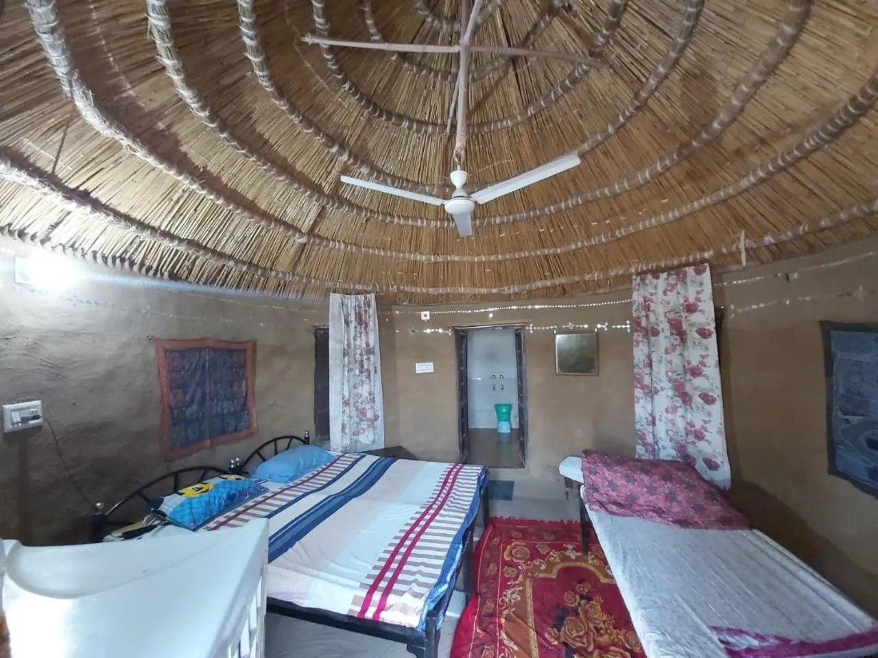 View (from property/room), Bed in Shri Ram Wild Desert Resort