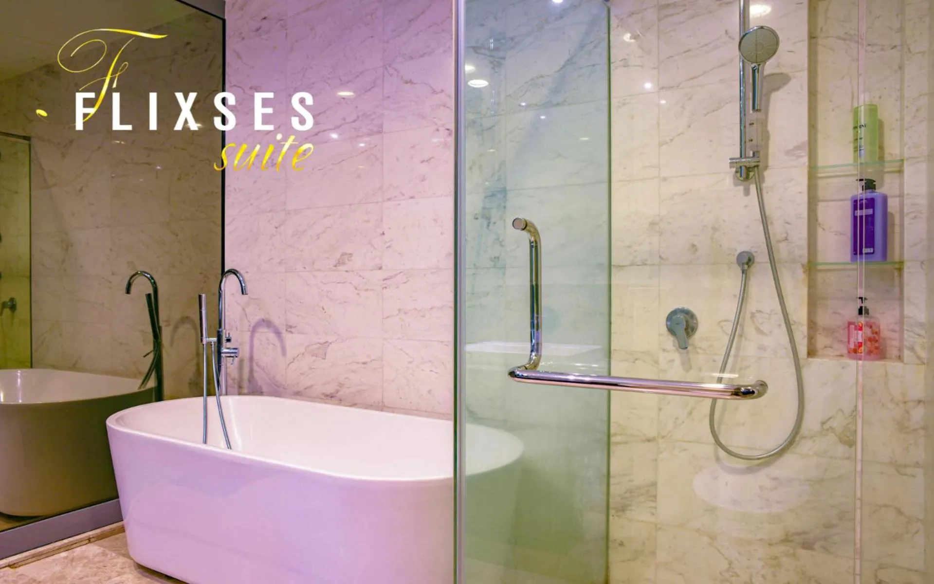 Shower in Flixses Suites at Platinum KLCC