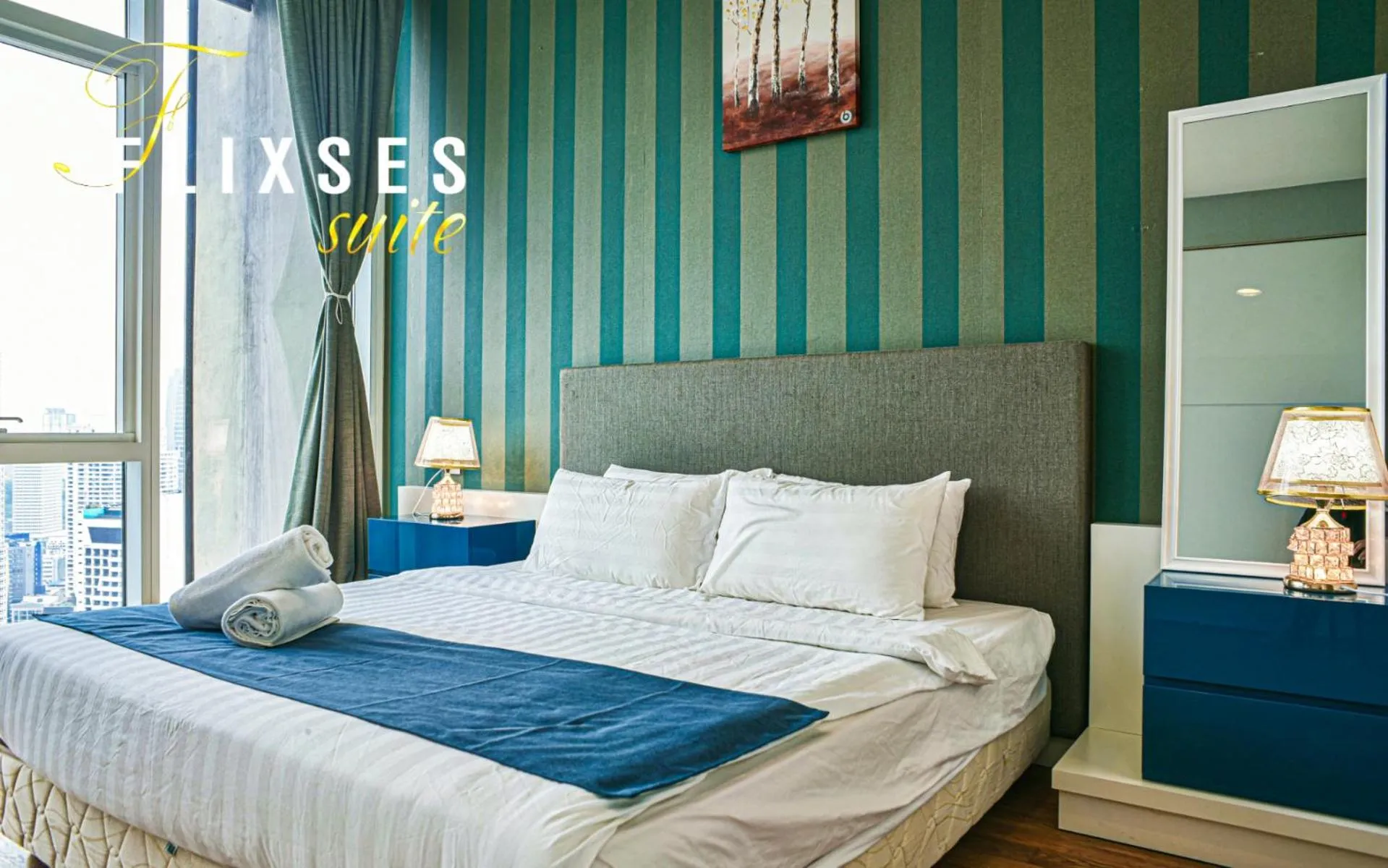 Bed in Flixses Suites at Platinum KLCC