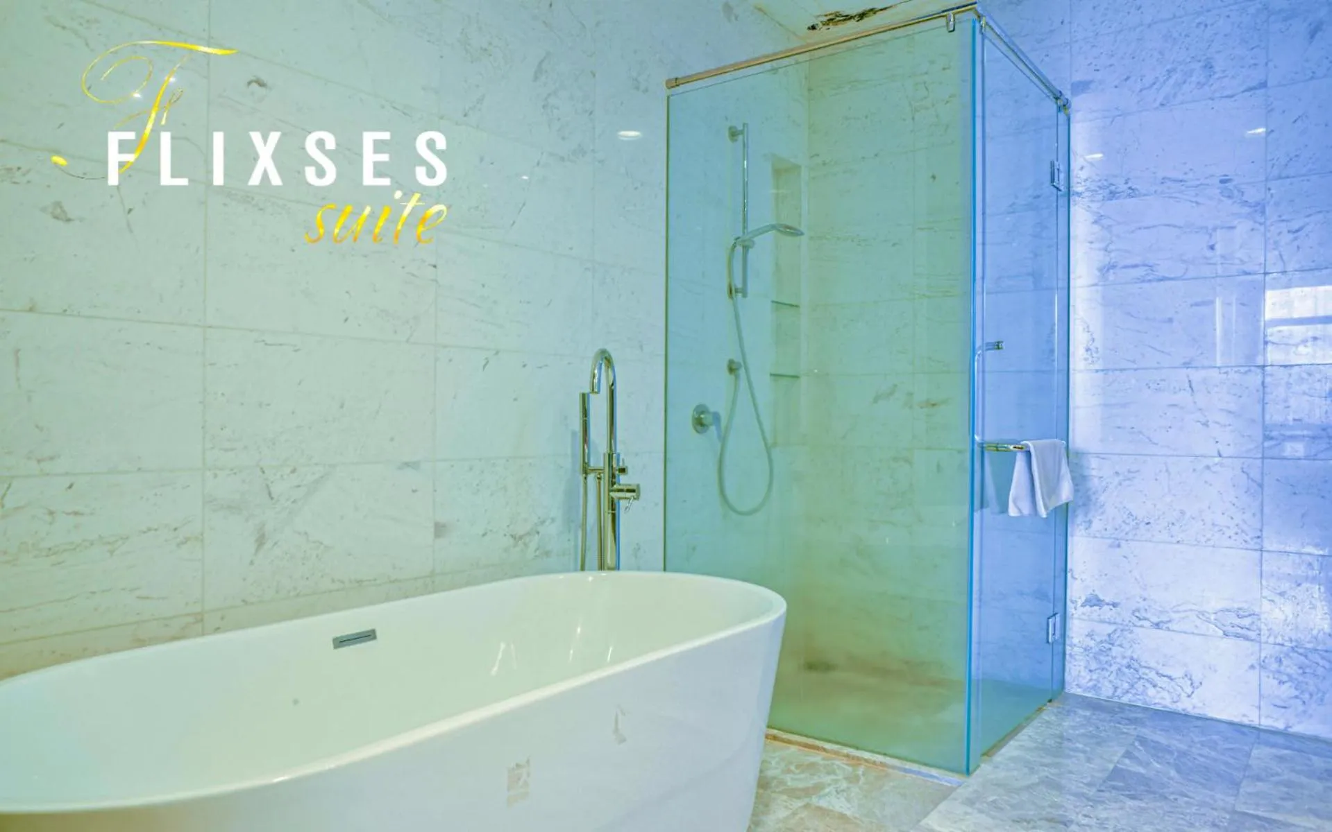 Shower in Flixses Suites at Platinum KLCC