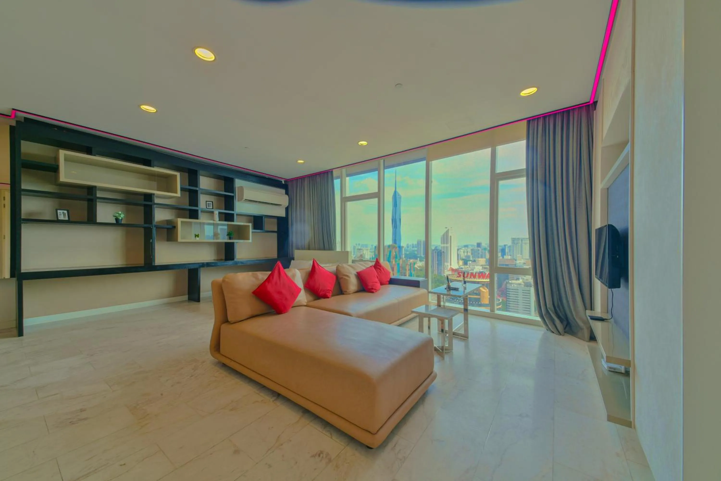 TV and multimedia in Flixses Suites at Platinum KLCC