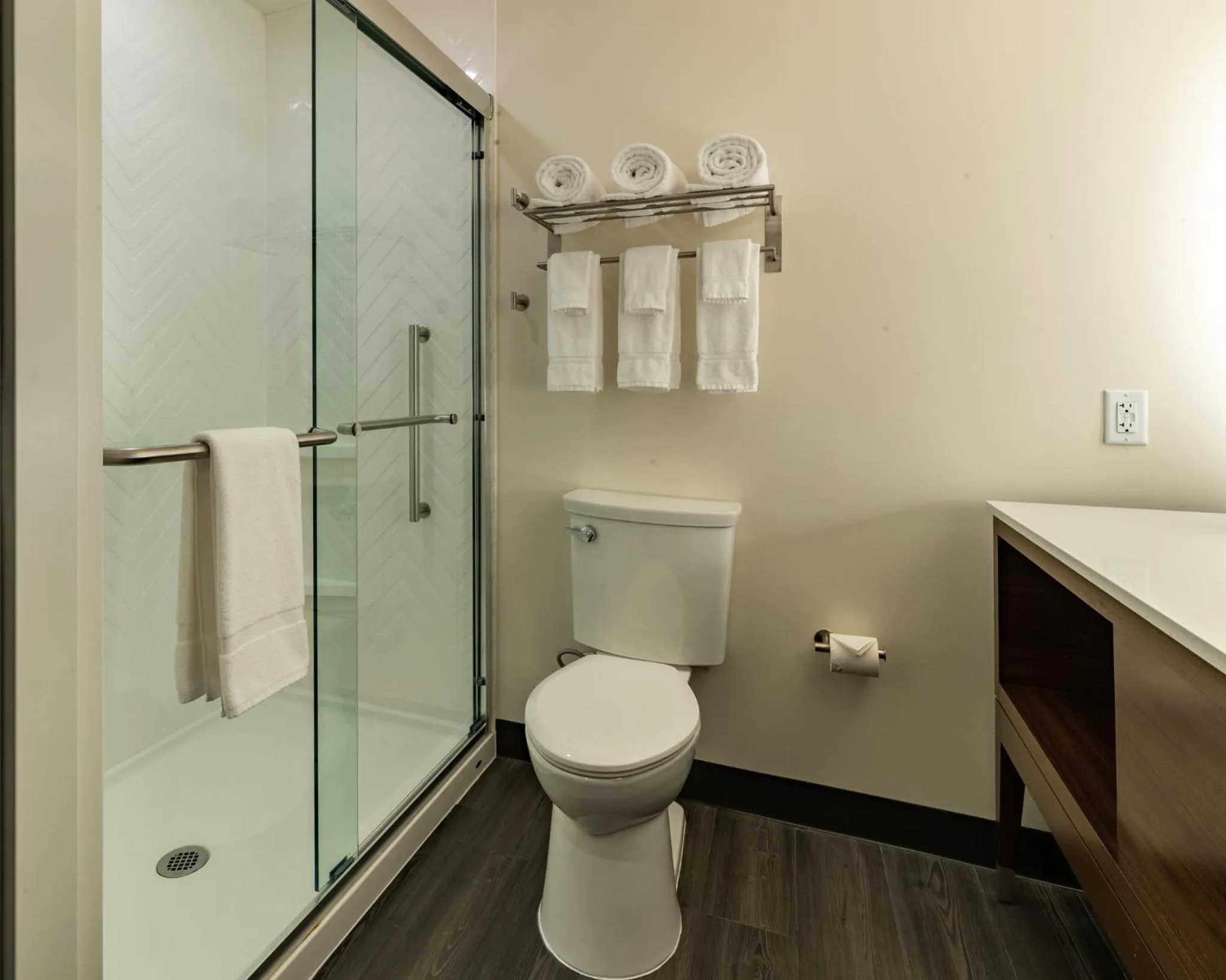 Shower in Holiday Inn & Suites Atlanta Perimeter Dunwoody, an IHG Hotel