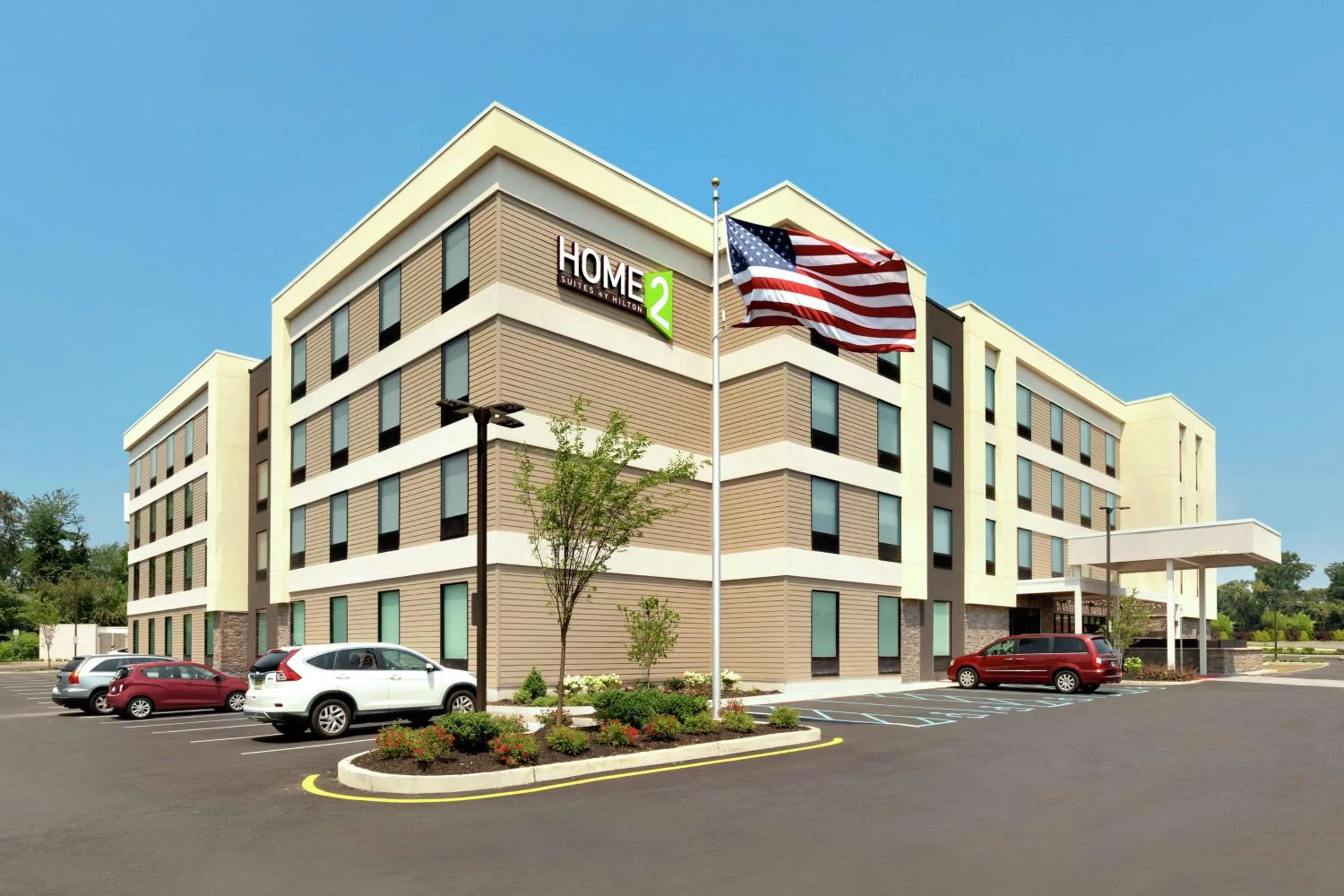 Property building in Home2 Suites by Hilton New Brunswick, NJ