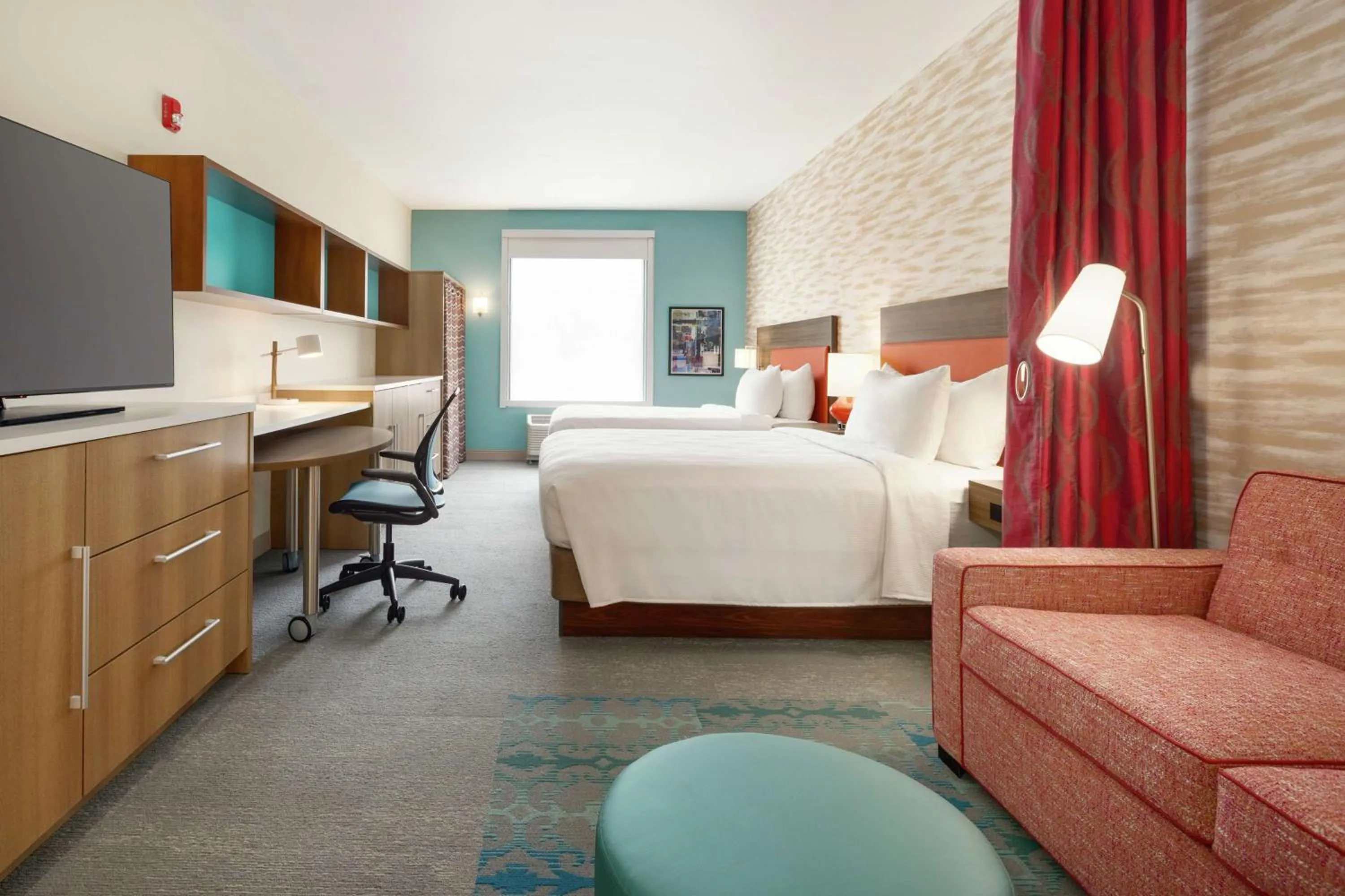 Bedroom, Bed in Home2 Suites by Hilton New Brunswick, NJ