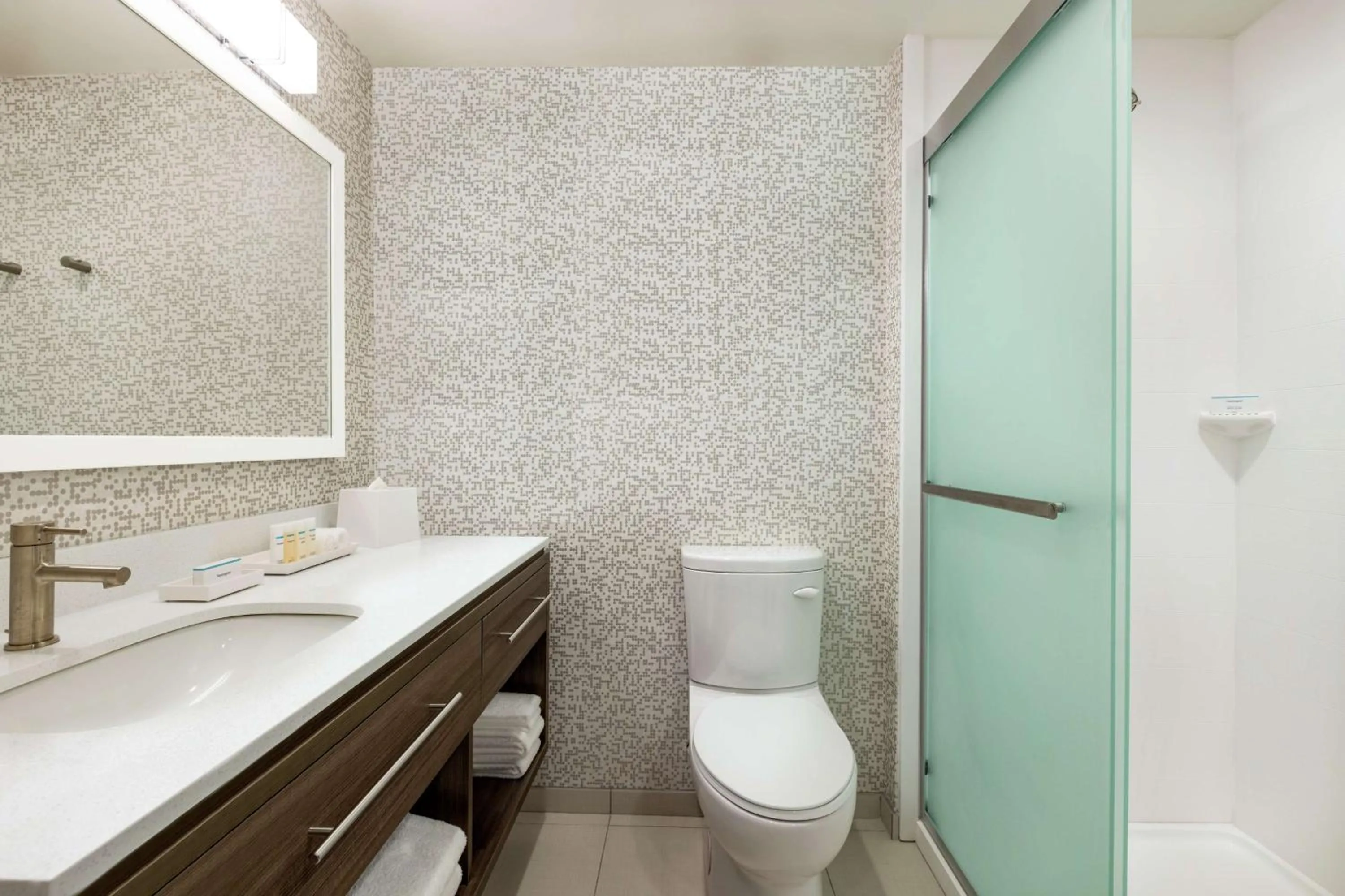 Bathroom in Home2 Suites by Hilton New Brunswick, NJ