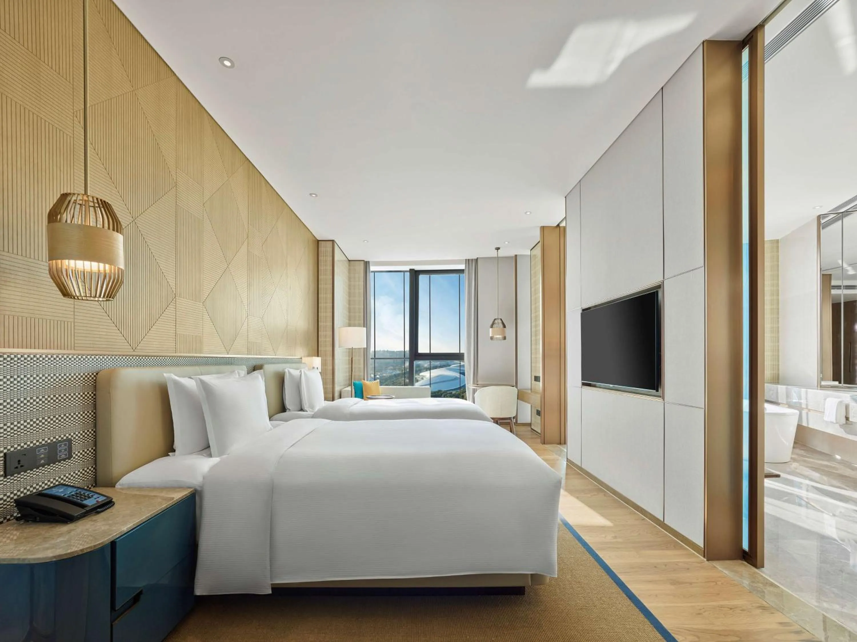 Bedroom, Bed in Hilton Hainan Ocean Flower Island