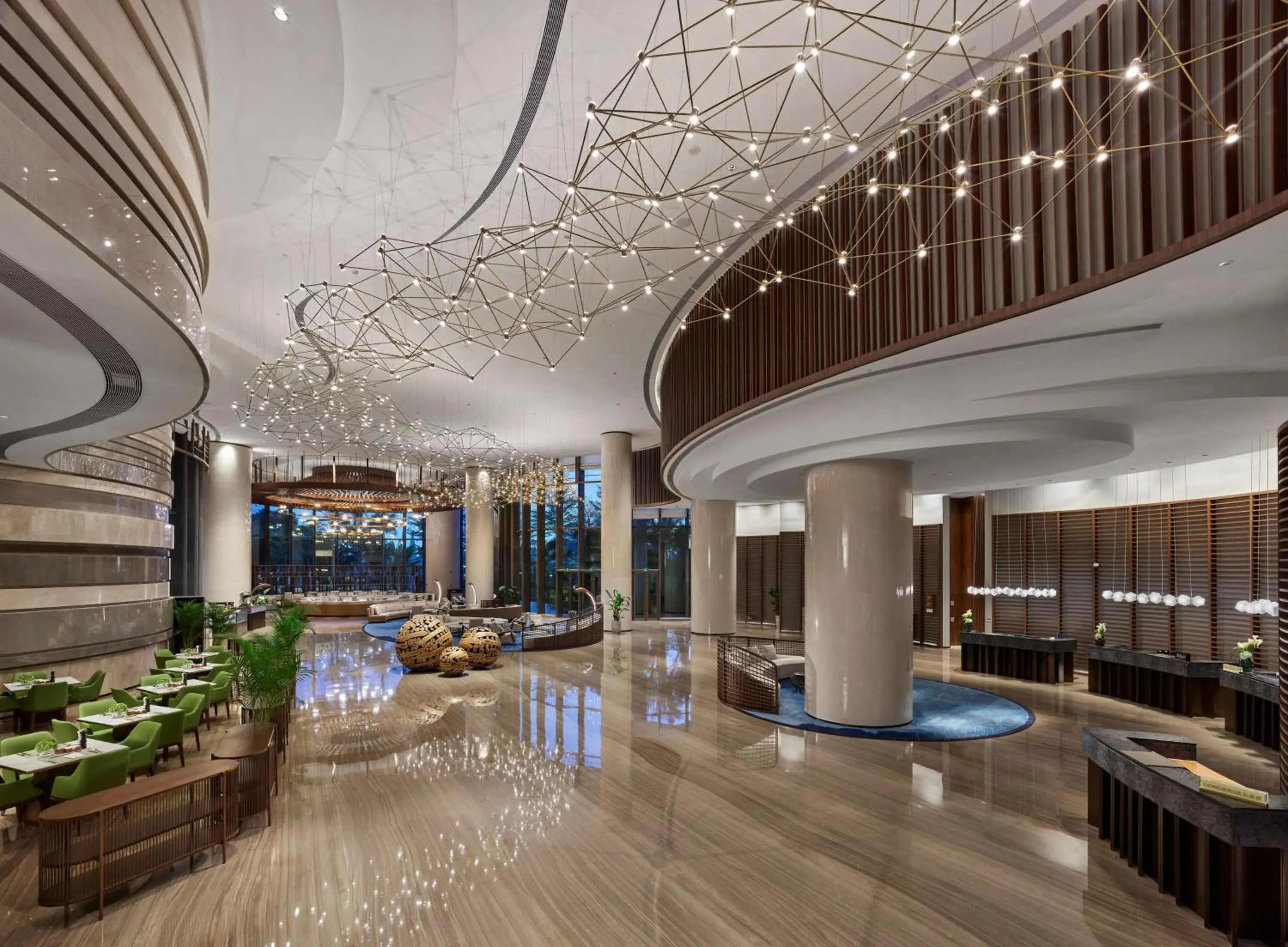 Lobby or reception in Hilton Hainan Ocean Flower Island Lobby or reception in Hilton Hainan Ocean Flower Island
