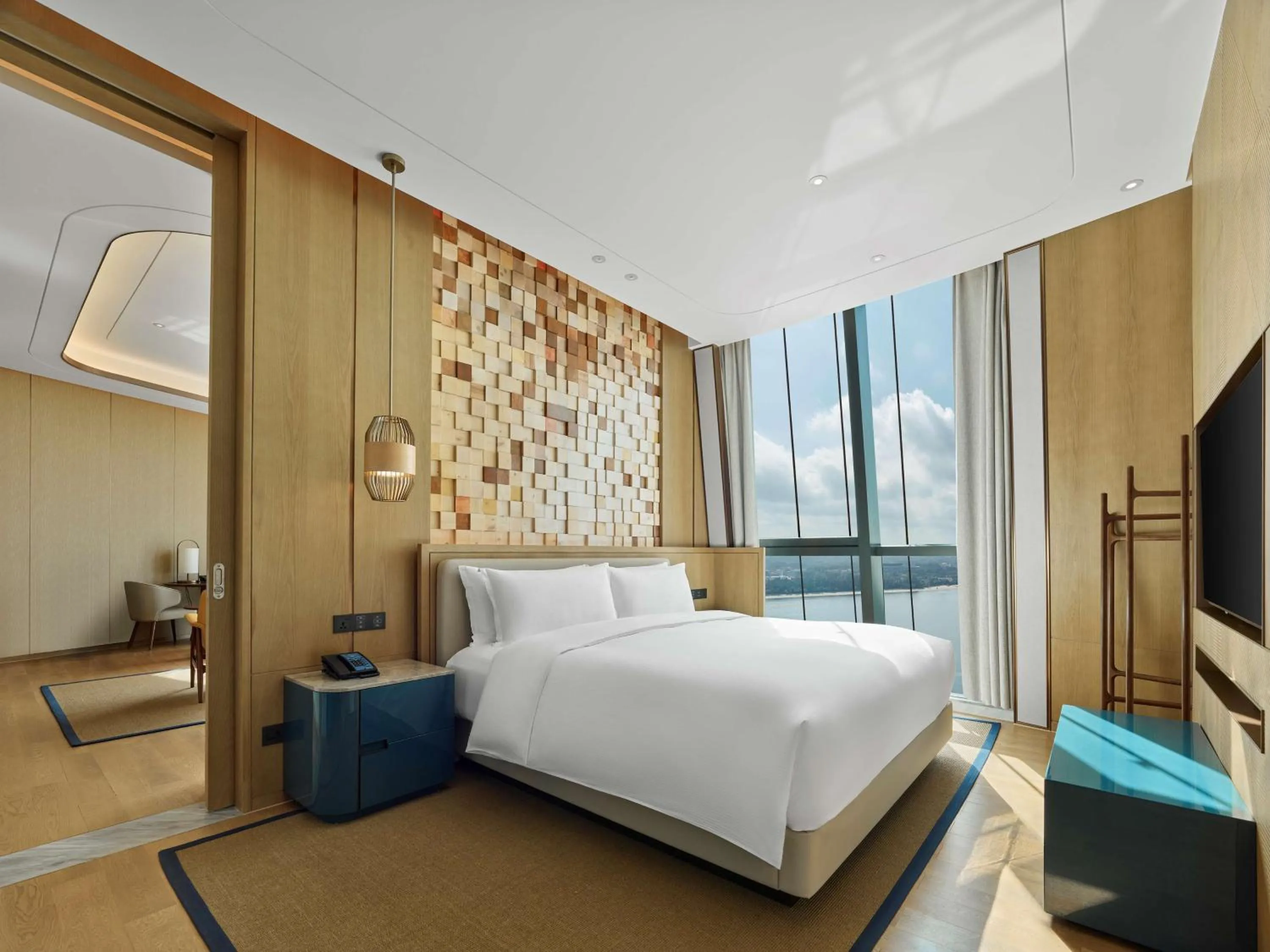 Bedroom, Bed in Hilton Hainan Ocean Flower Island