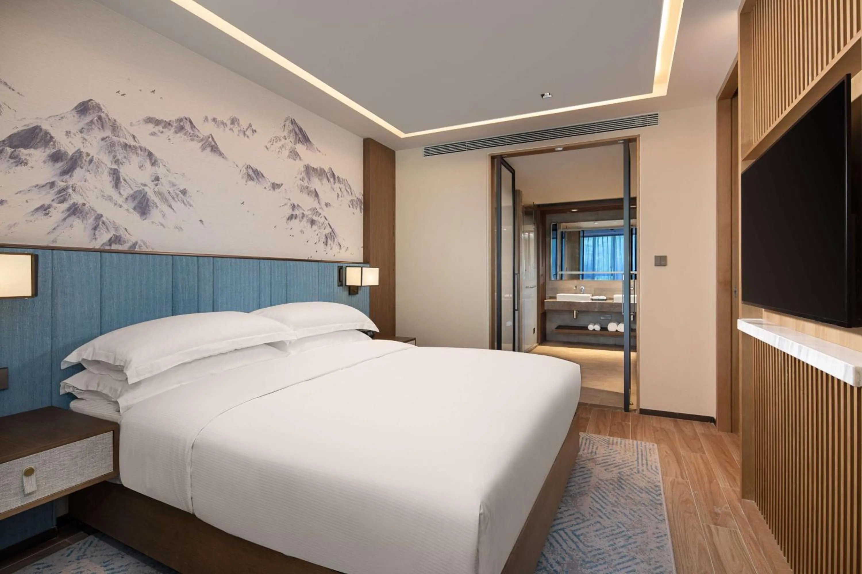 Bedroom, Bed in Hilton Garden Inn Jiuzhaigou