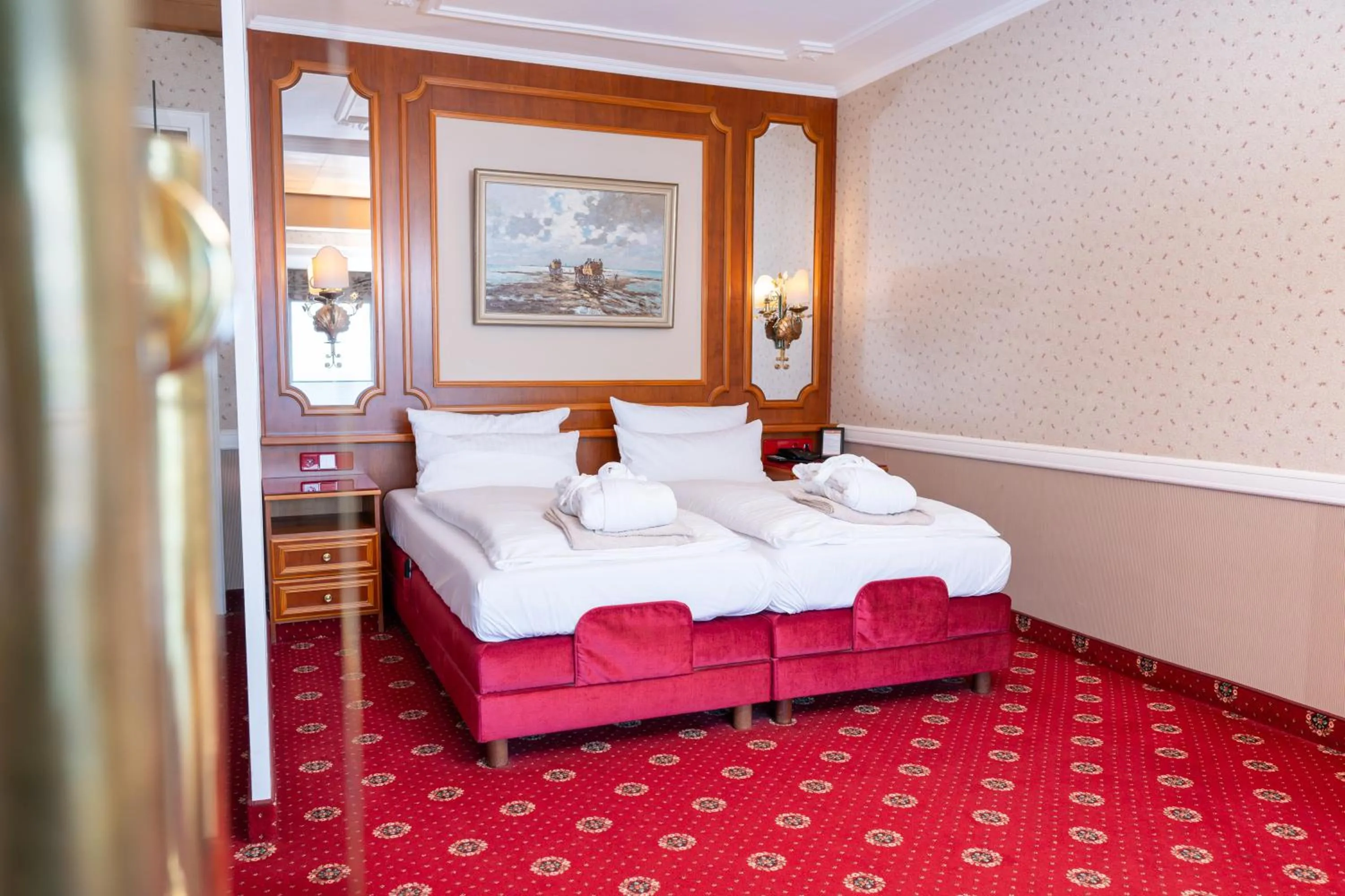 Bedroom, Bed in Hotel Strandperle