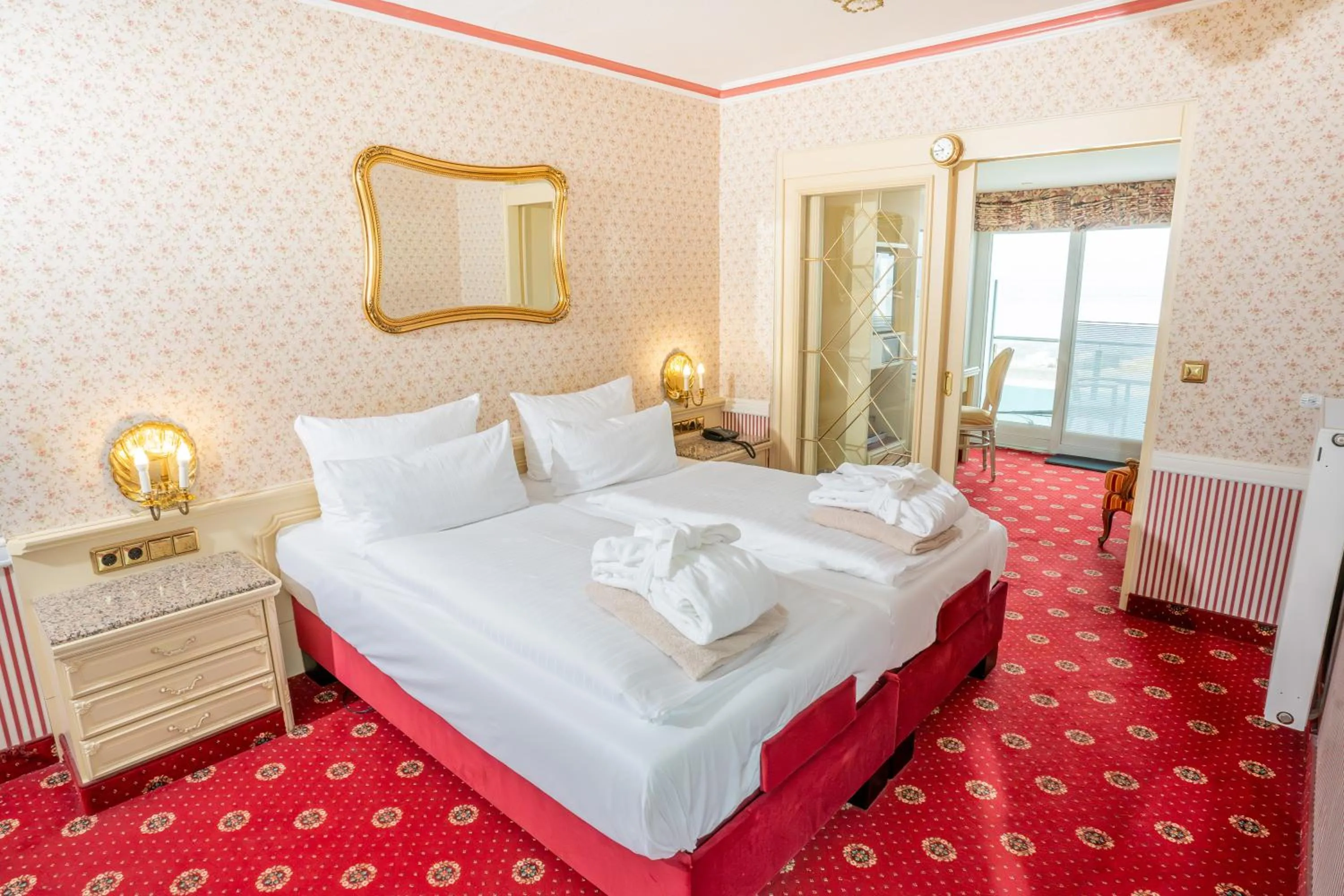 Bedroom, Bed in Hotel Strandperle