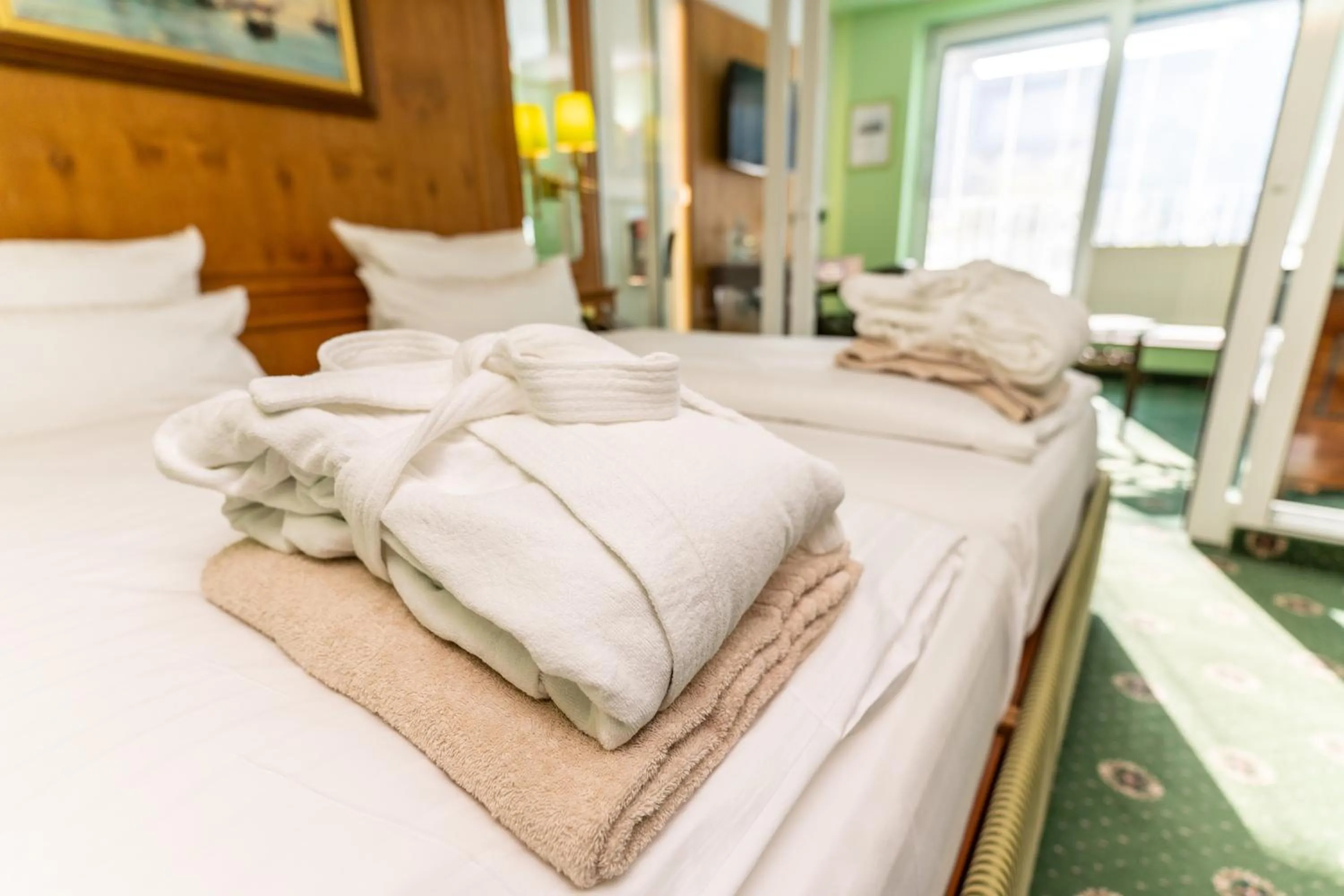 Bedroom, Bed in Hotel Strandperle