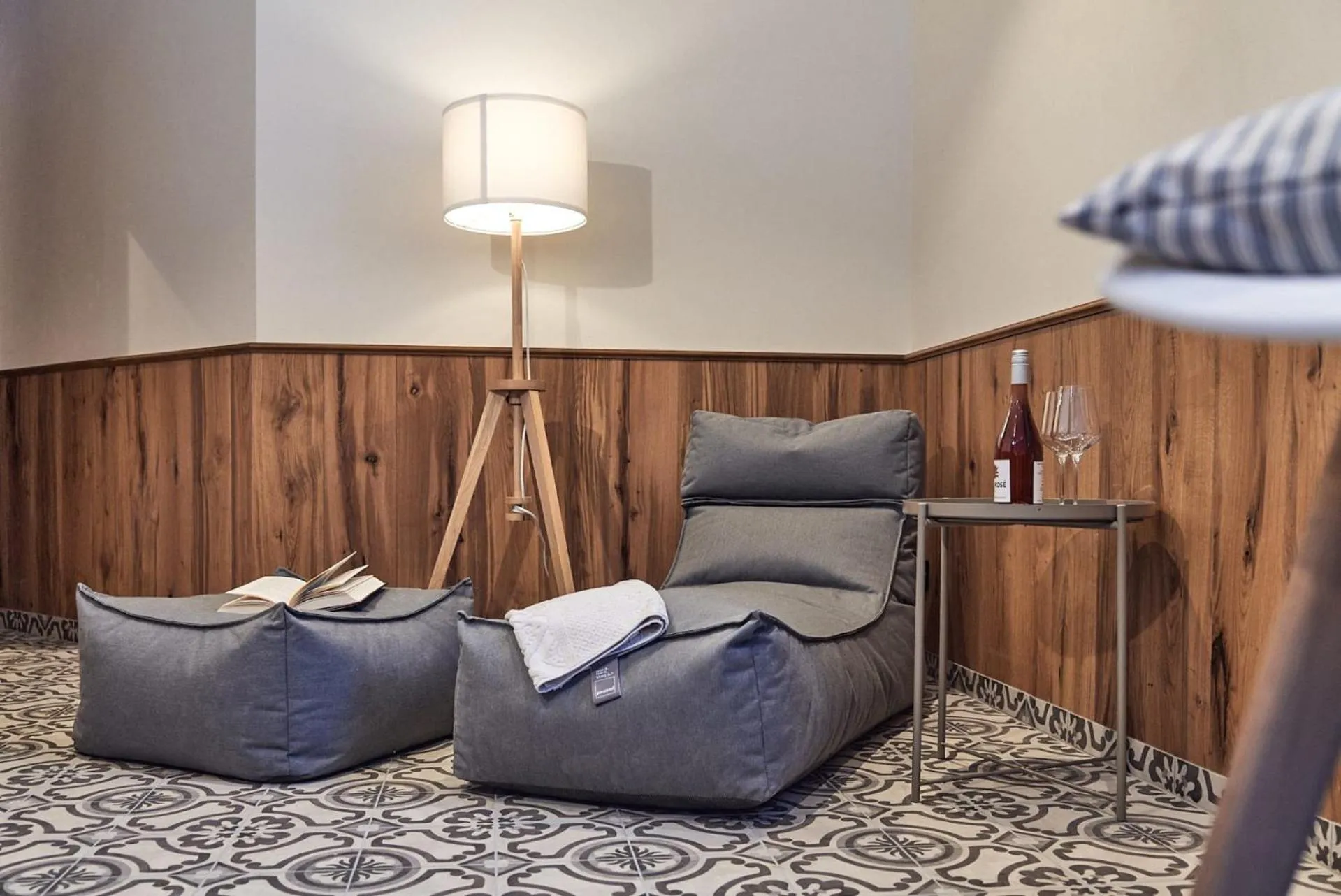 Seating area in Berghaus Schröcken - Hotel Apartments Spa