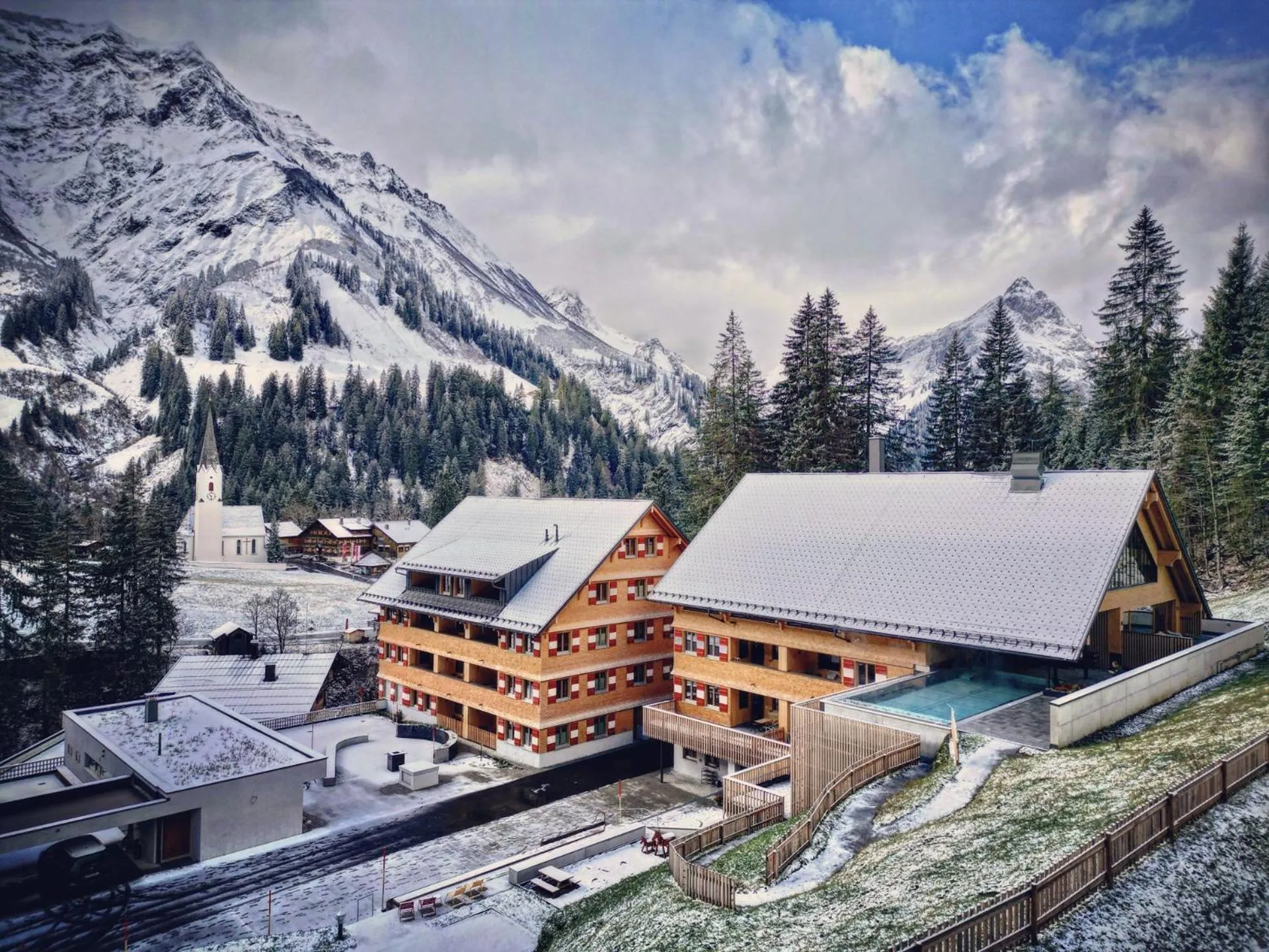 Property building in Berghaus Schröcken - Hotel Apartments Spa