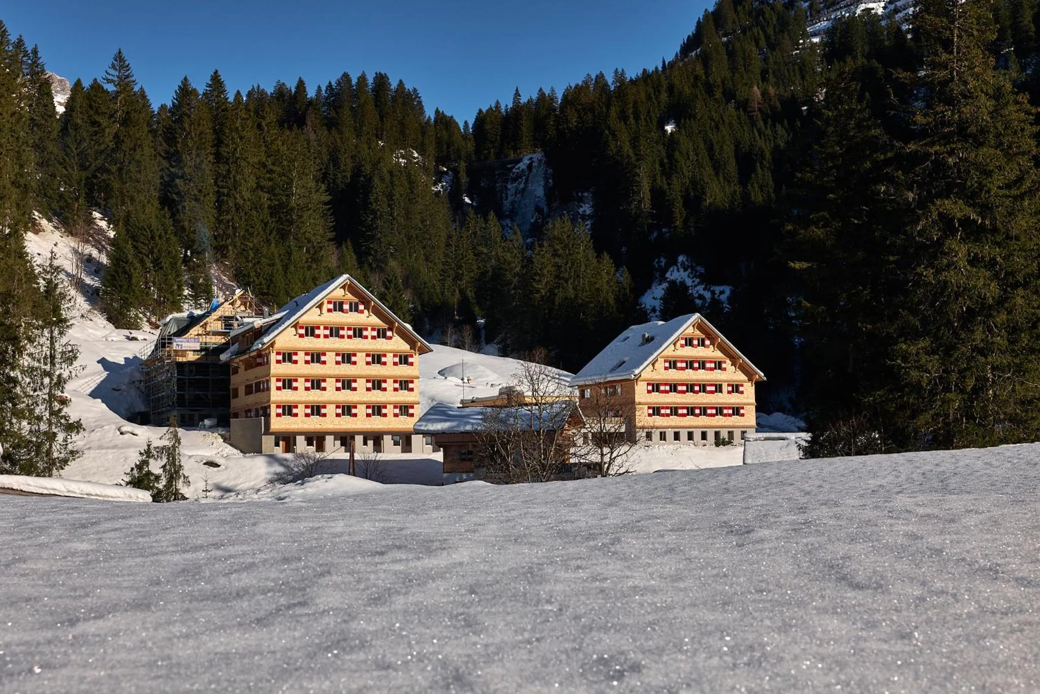 Property building in Berghaus Schröcken - Hotel Apartments Spa
