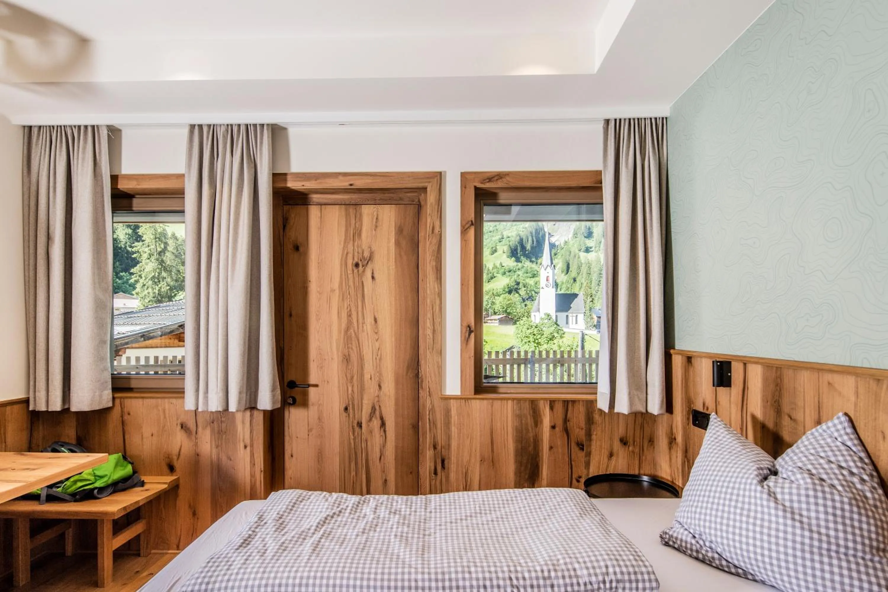 Bed in Berghaus Schröcken - Hotel Apartments Spa