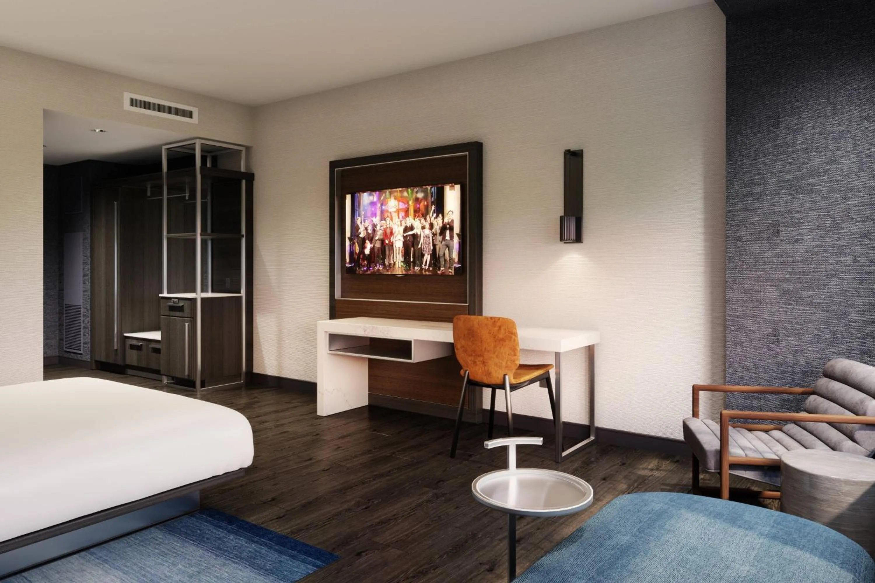 Photo of the whole room, Bed in Marriott Owings Mills Metro Centre