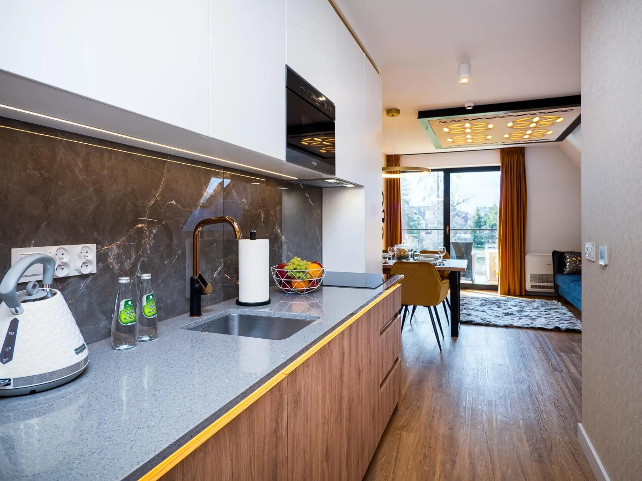 Kitchen or kitchenette in Aparthotel Góralski Spa 2