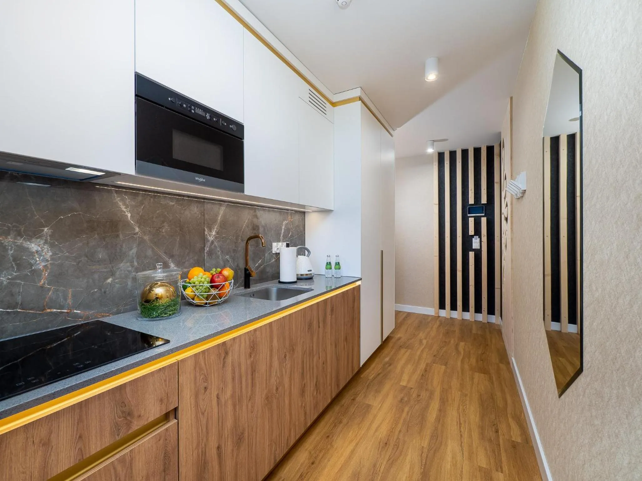 Kitchen or kitchenette in Aparthotel Góralski Spa 2