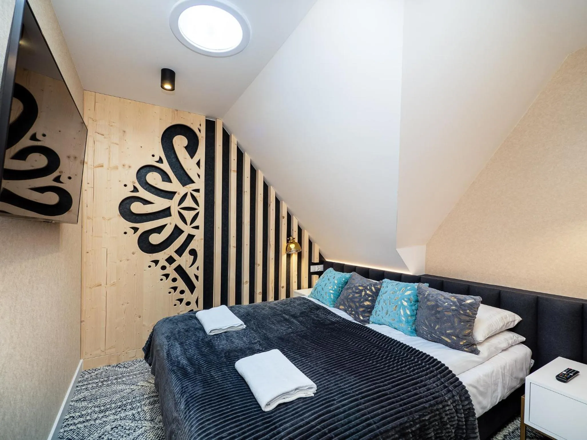 Bedroom, Bed in Aparthotel Góralski Spa 2