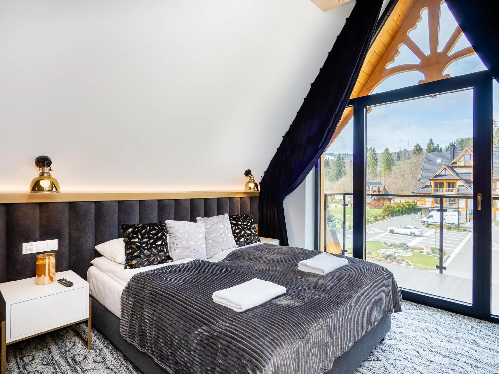 Bedroom, Bed in Aparthotel Góralski Spa 2