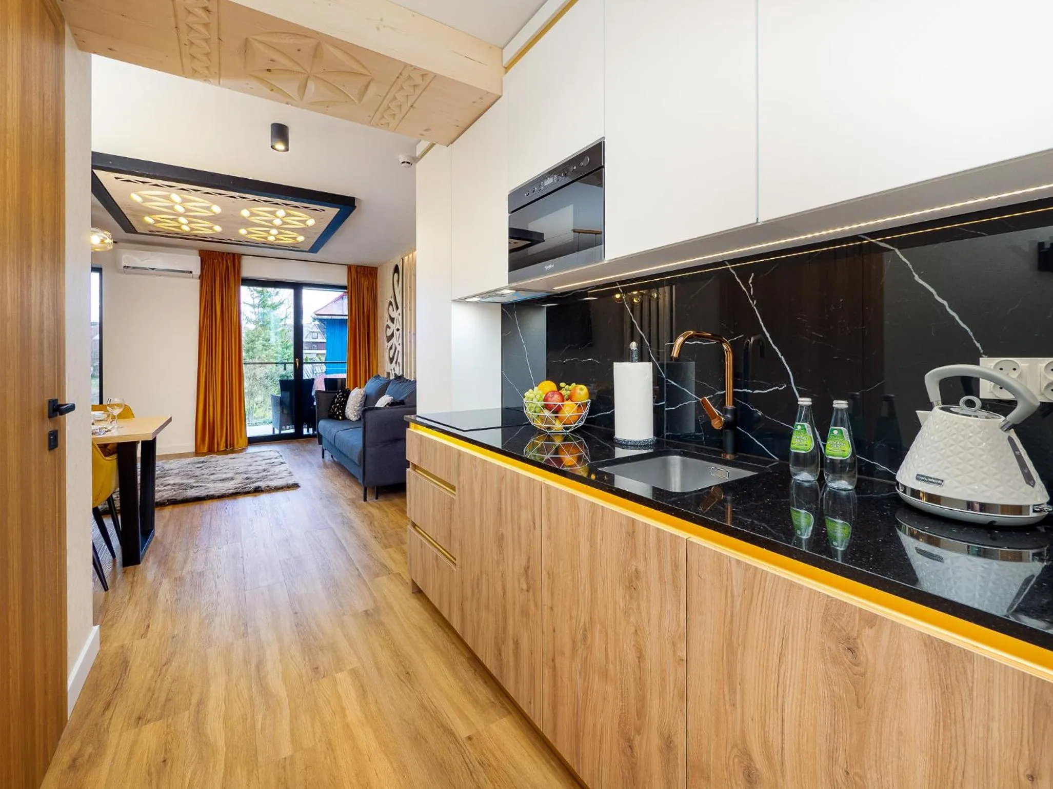 Kitchen or kitchenette in Aparthotel Góralski Spa 2