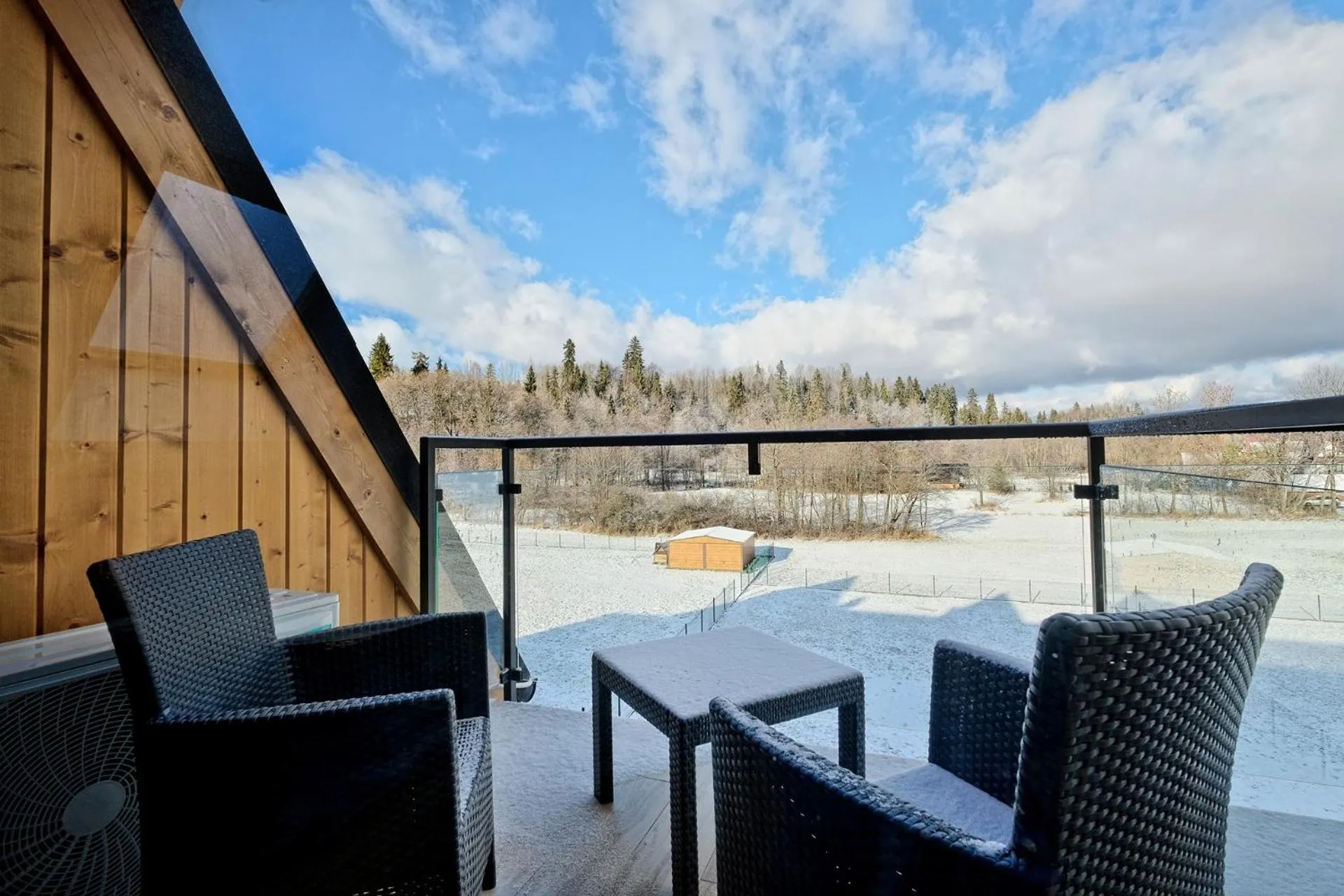 Balcony/Terrace in Aparthotel Góralski Spa 2